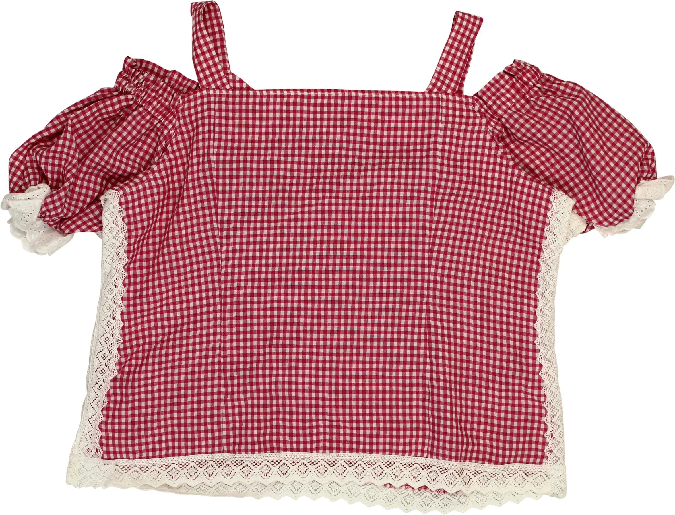 Unknown - Gingham Top- ThriftTale.com - Vintage and second handclothing