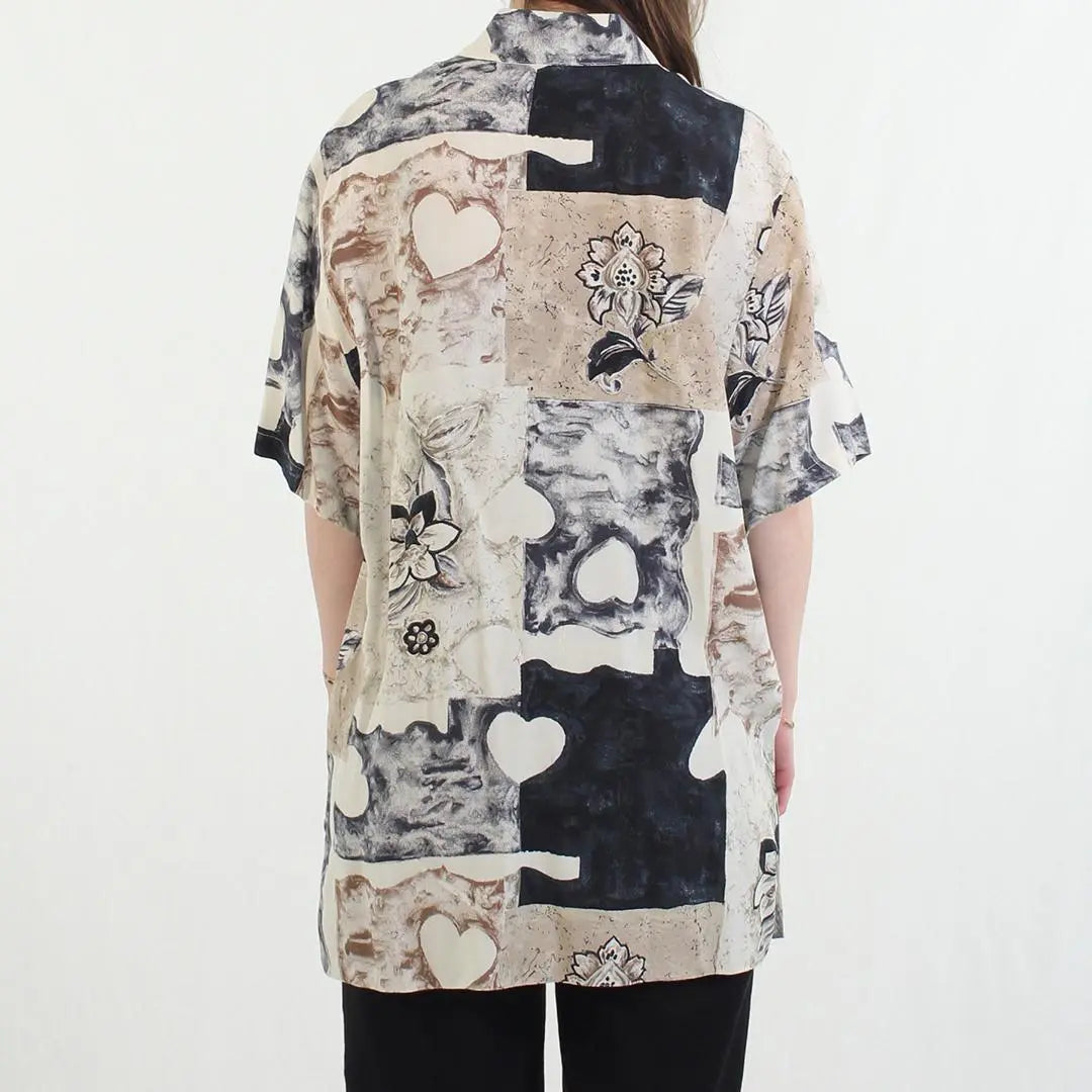Unknown - Graphic Blouse- ThriftTale.com - Vintage and second handclothing