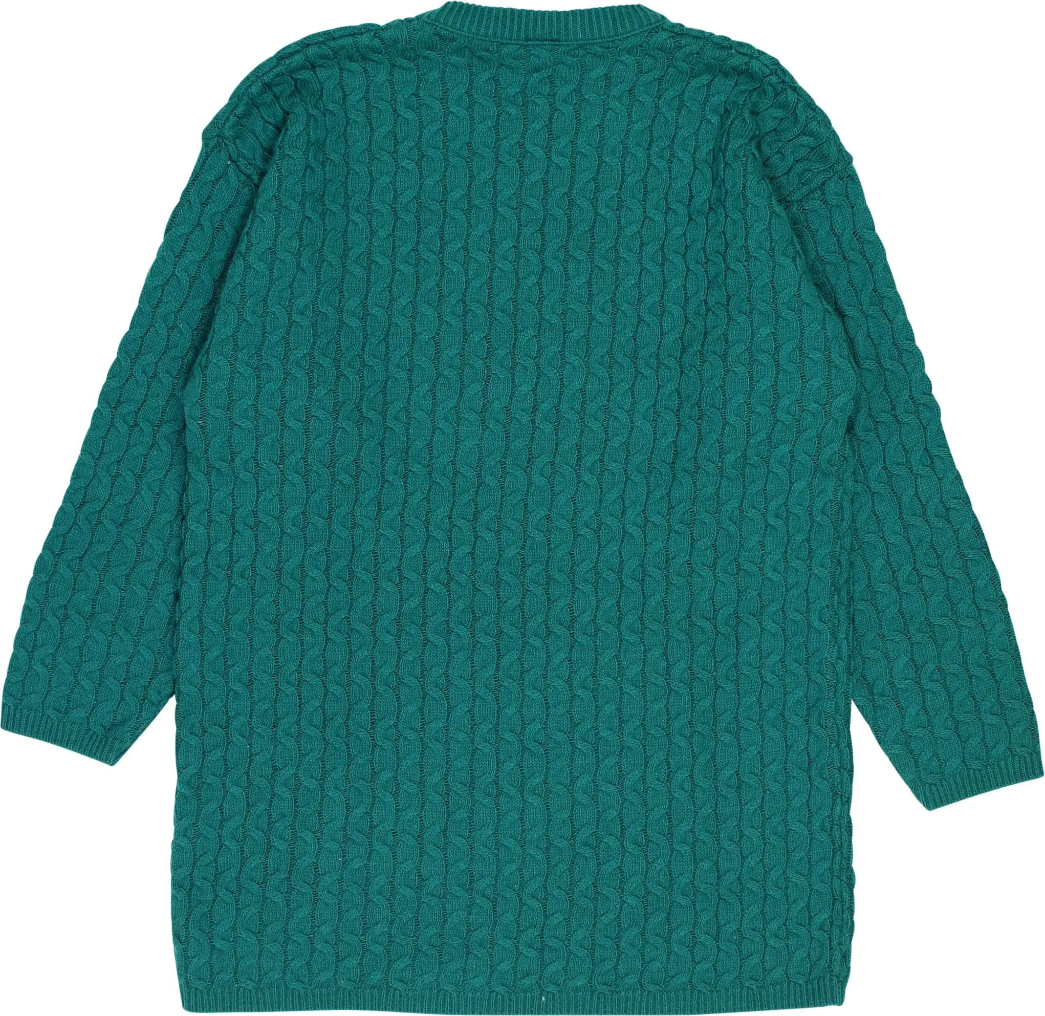 Unknown - Green Cable Jumper- ThriftTale.com - Vintage and second handclothing