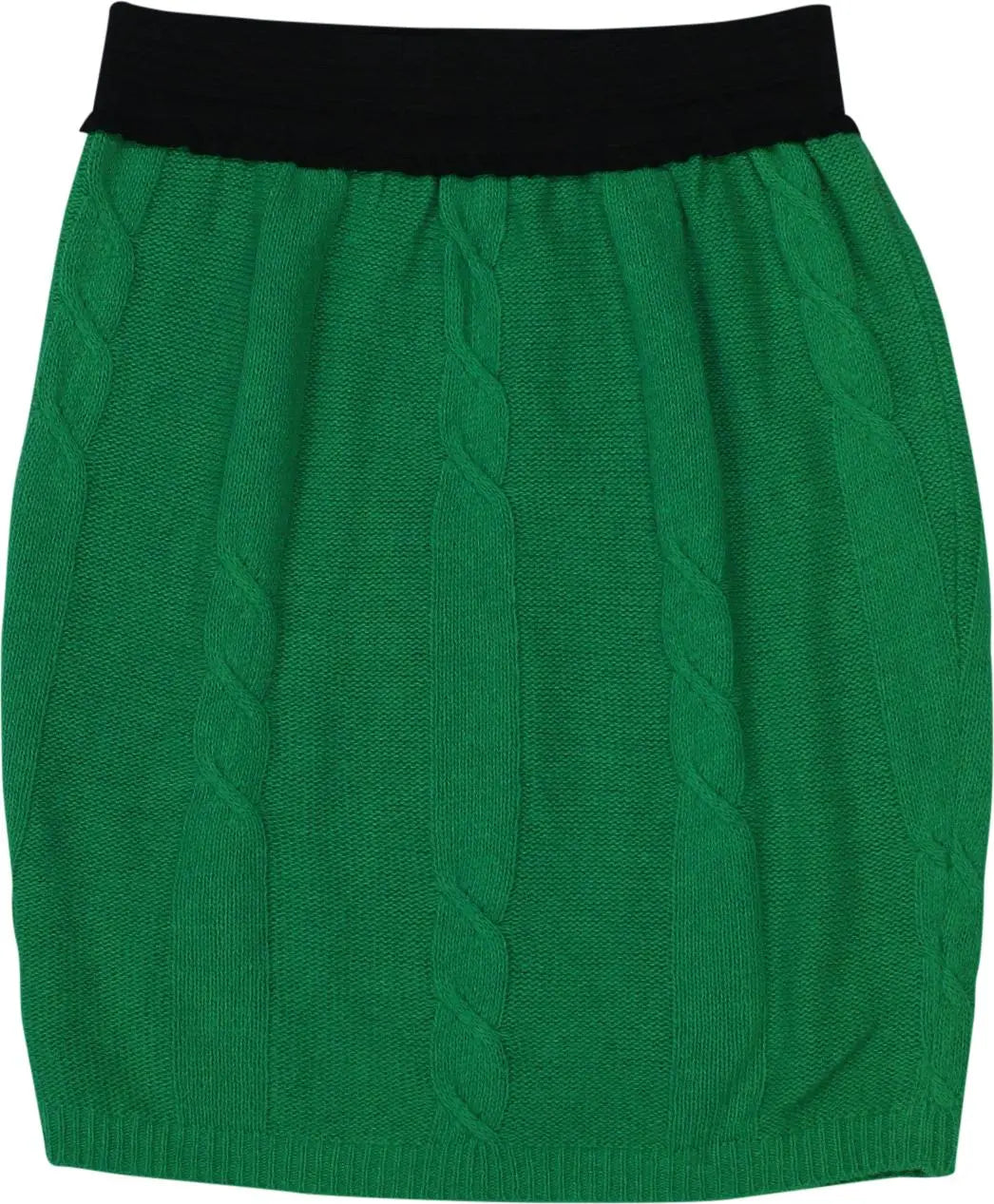 Unknown - Green Knitted Skirt- ThriftTale.com - Vintage and second handclothing