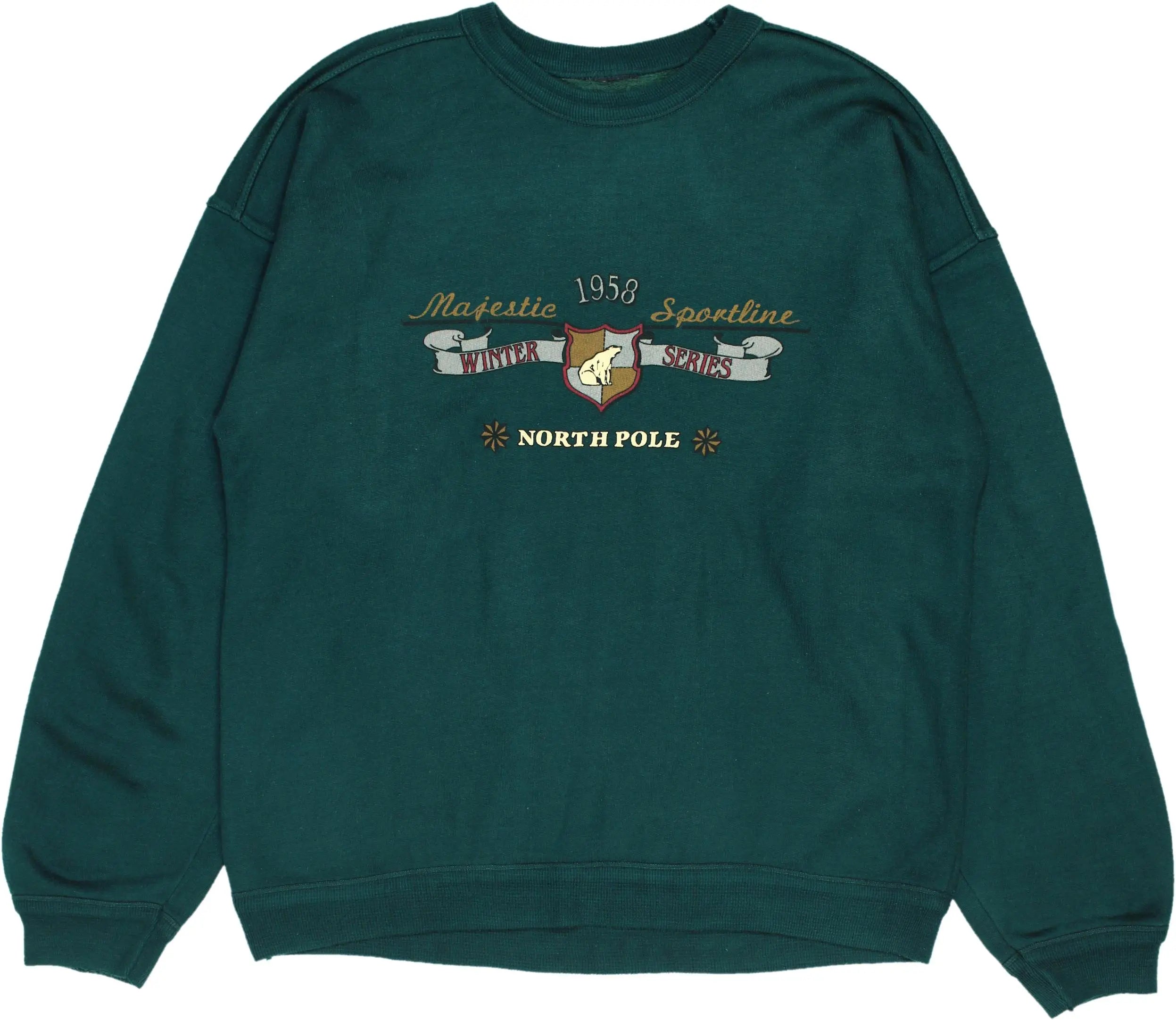 Unknown - Green Sweatshirt- ThriftTale.com - Vintage and second handclothing