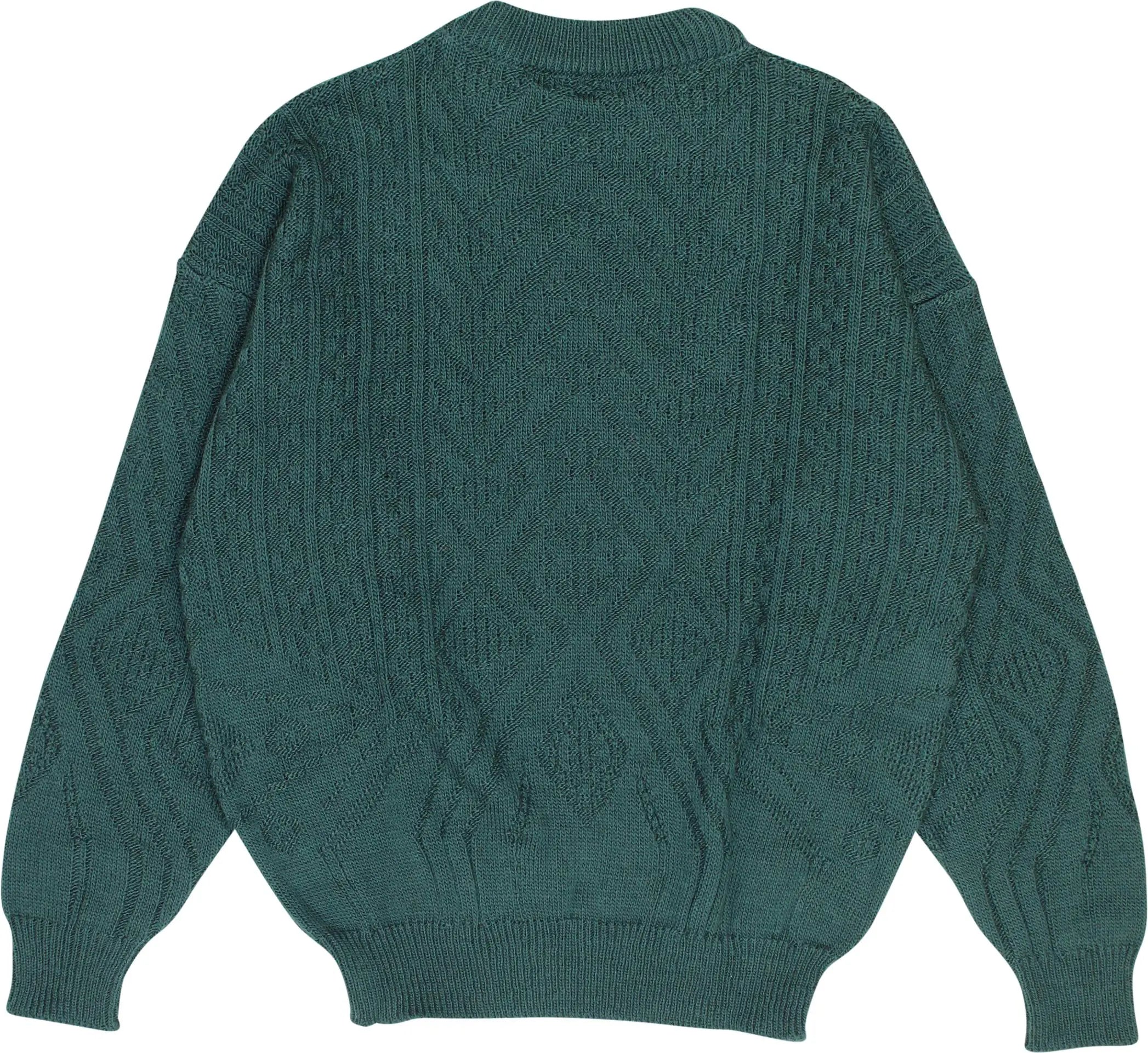 Unknown - Green Wool Blend Jumper- ThriftTale.com - Vintage and second handclothing