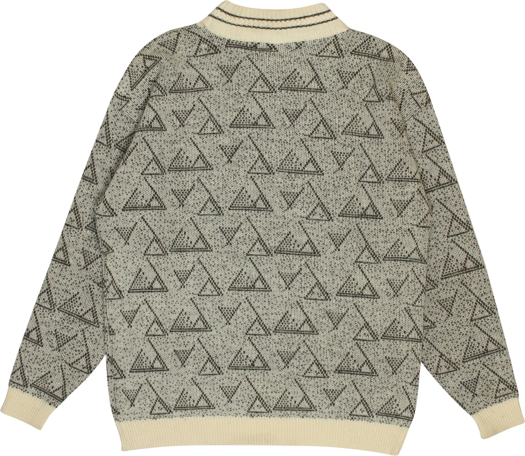 Unknown - Grey Patterned Jumper- ThriftTale.com - Vintage and second handclothing