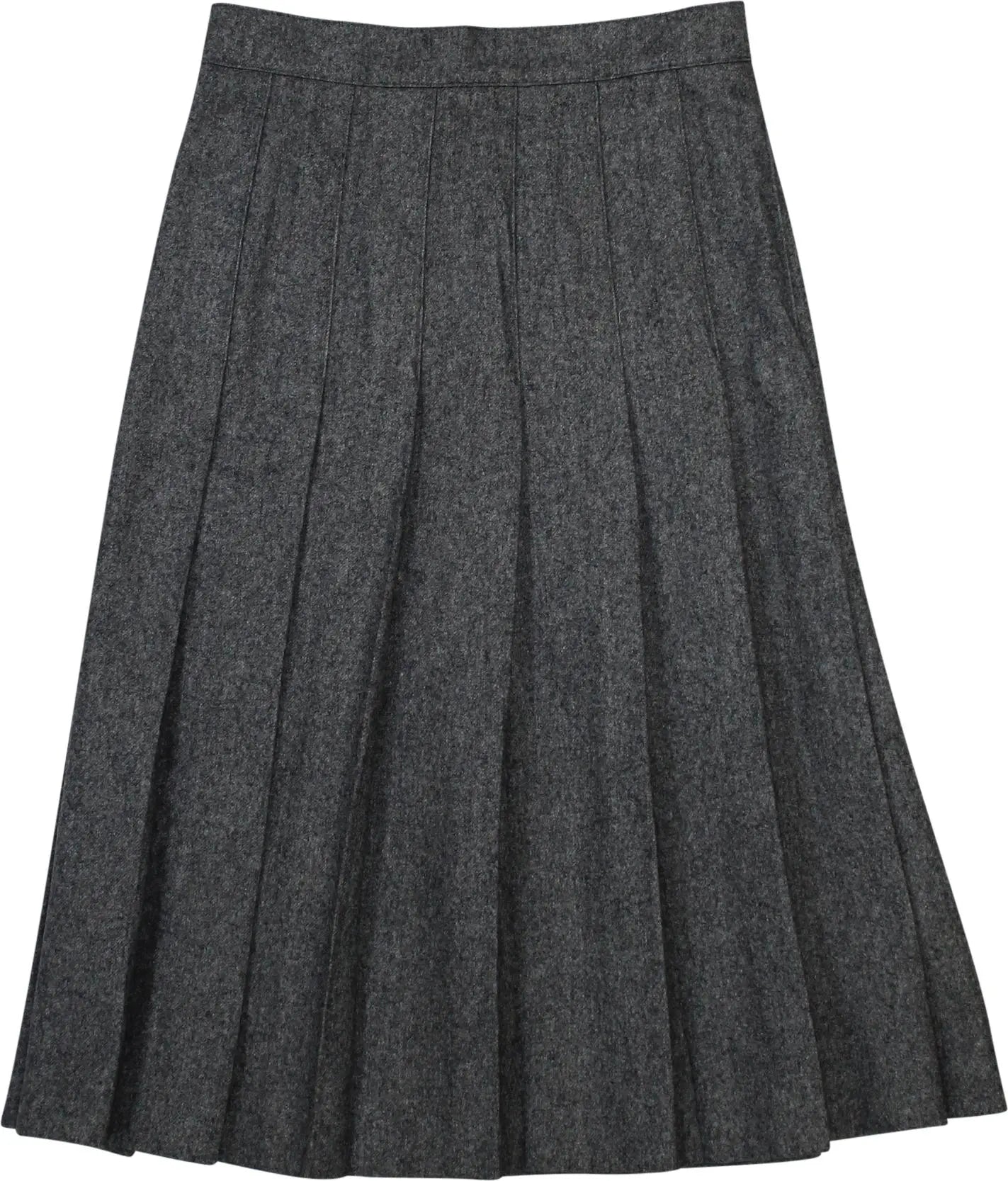Unknown - Grey Pleated Skirt- ThriftTale.com - Vintage and second handclothing