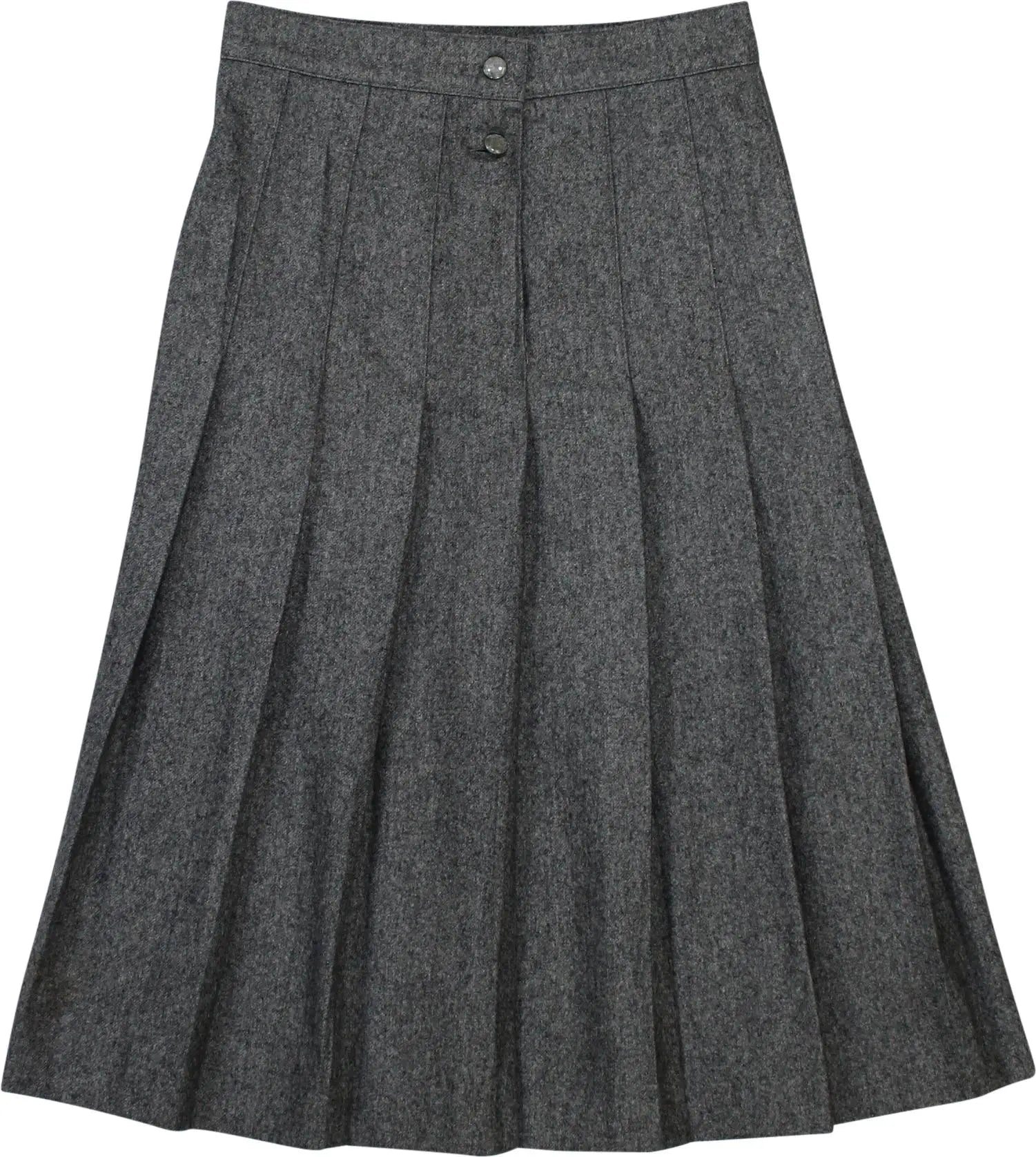 Unknown - Grey Pleated Skirt- ThriftTale.com - Vintage and second handclothing