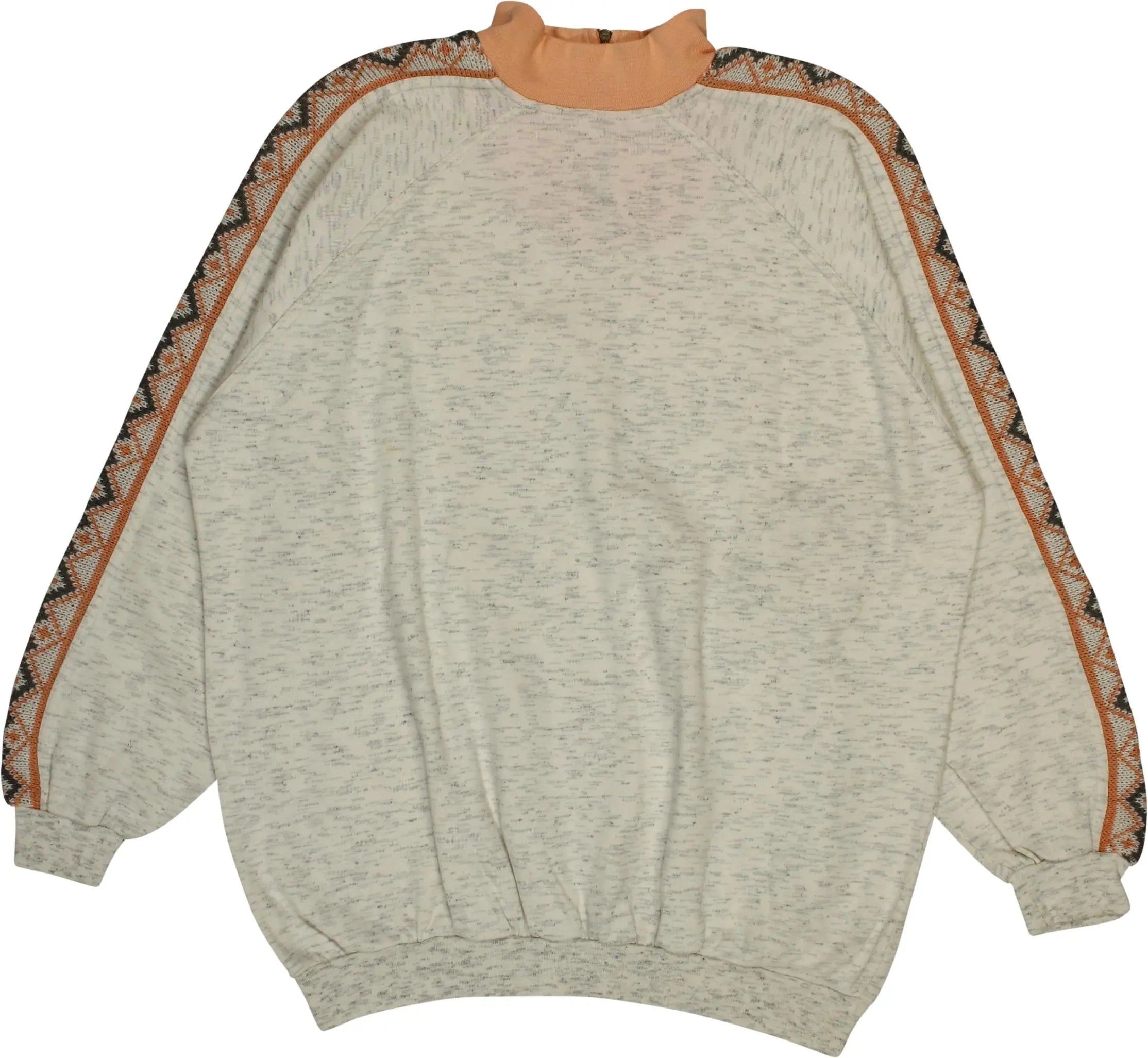 Unknown - Grey Quarter Zip Sweater- ThriftTale.com - Vintage and second handclothing