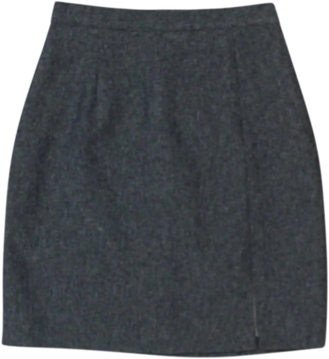 Unknown - Grey Skirt With Split- ThriftTale.com - Vintage and second handclothing