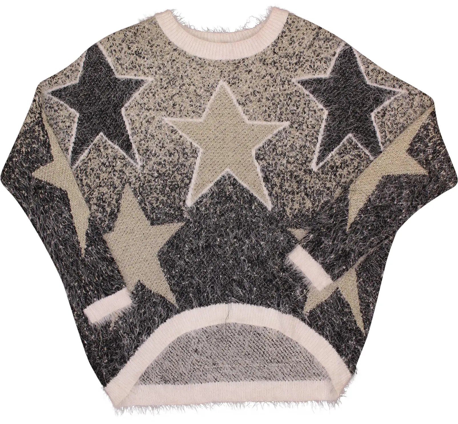 Unknown - Jumper with Star Print- ThriftTale.com - Vintage and second handclothing