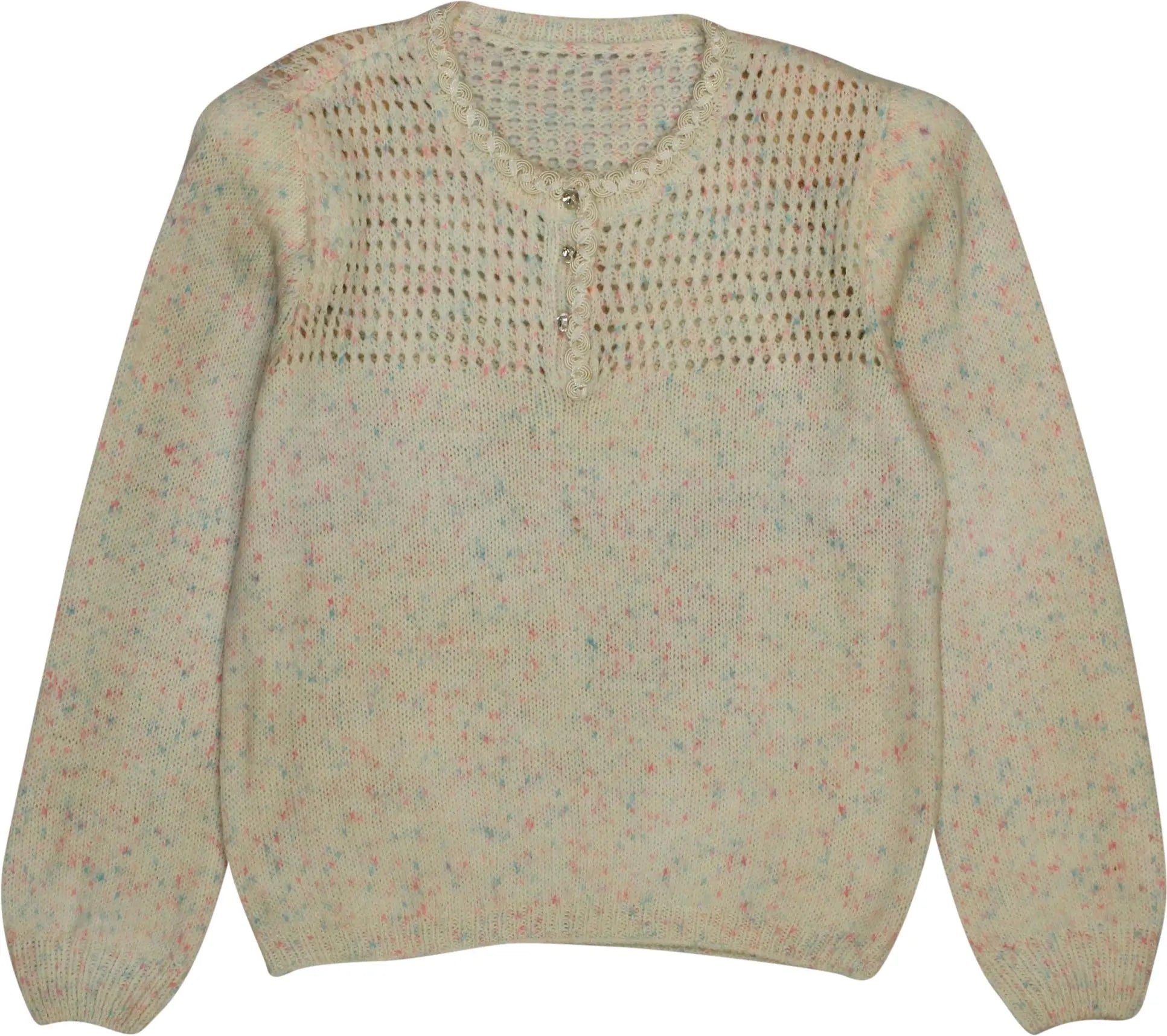 Knitted Jumper with Shoulder Pads ThriftTale