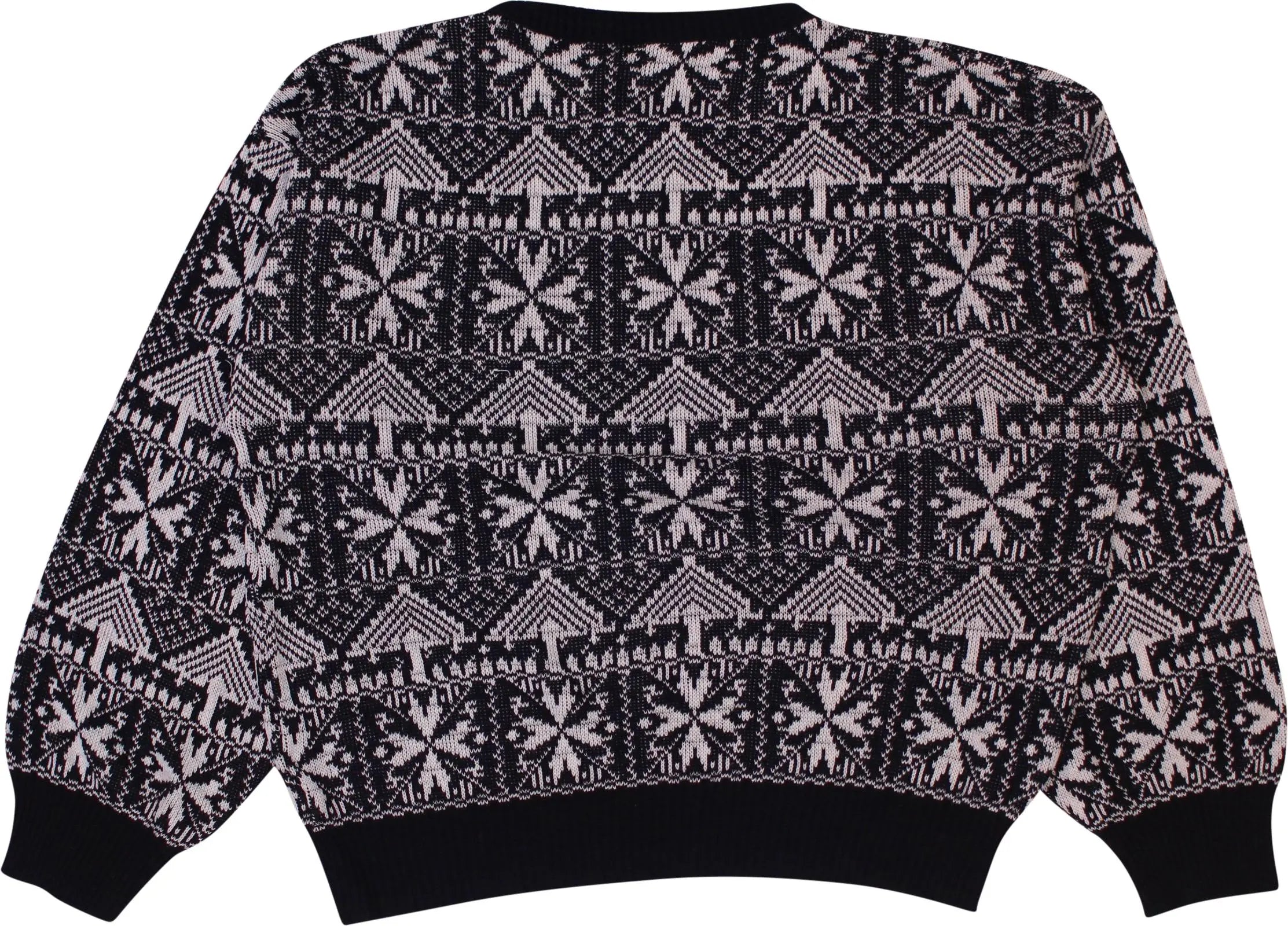 Unknown - Knitted 'Winter' Sweater- ThriftTale.com - Vintage and second handclothing