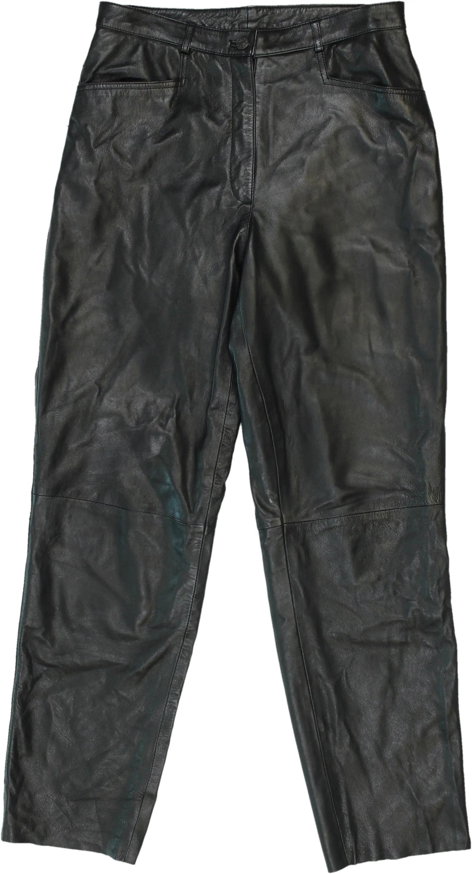 Unknown - Leather Pants- ThriftTale.com - Vintage and second handclothing