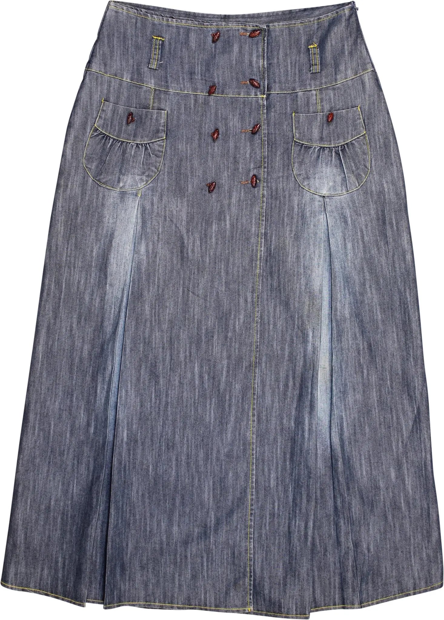 Unknown - Long Denim Skirt- ThriftTale.com - Vintage and second handclothing