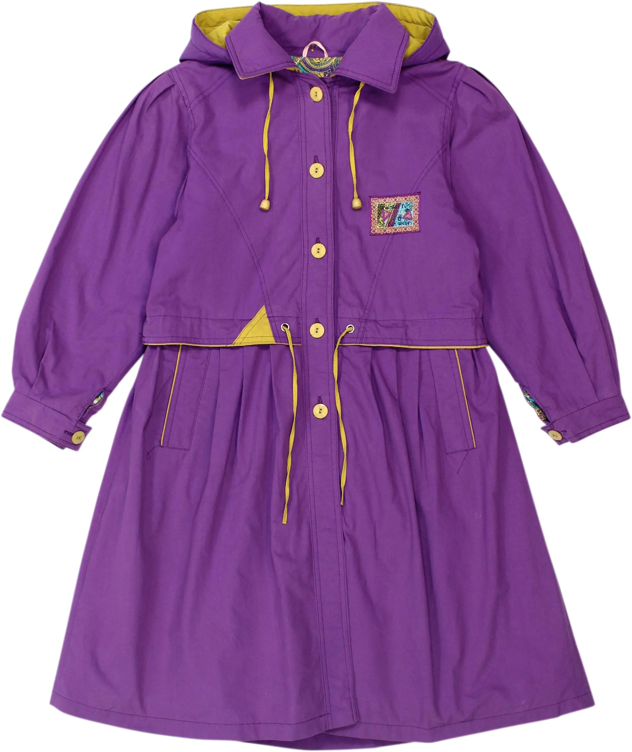 Unknown - Long Purple Coat- ThriftTale.com - Vintage and second handclothing