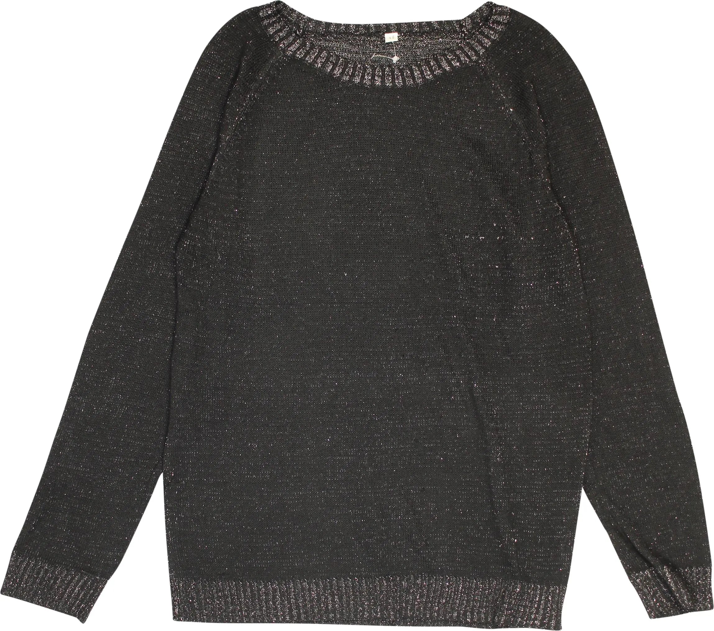 Unknown - Metallic Knitted Jumper- ThriftTale.com - Vintage and second handclothing