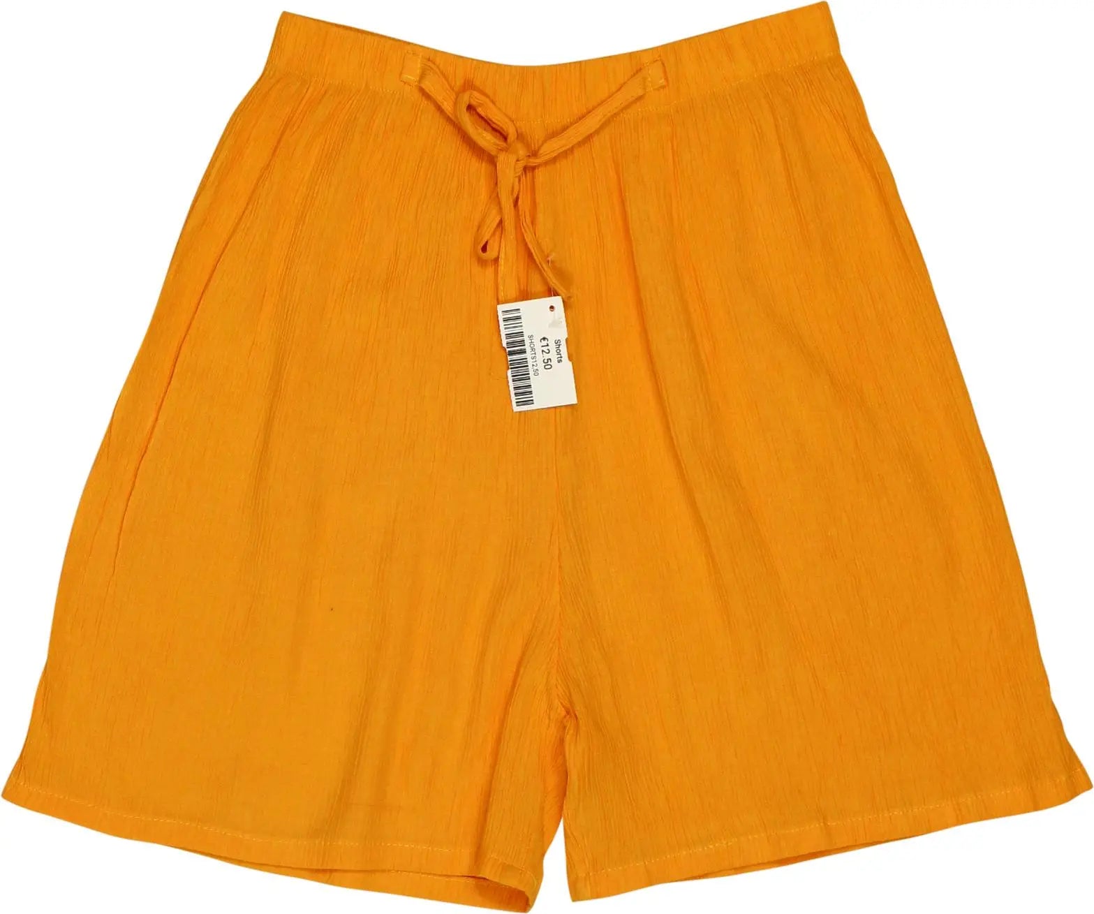 Unknown - Orange Front-tie Shorts- ThriftTale.com - Vintage and second handclothing