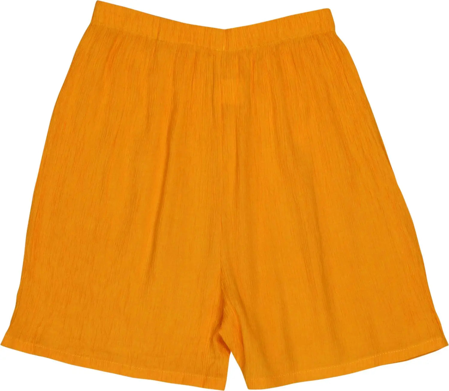 Unknown - Orange Front-tie Shorts- ThriftTale.com - Vintage and second handclothing