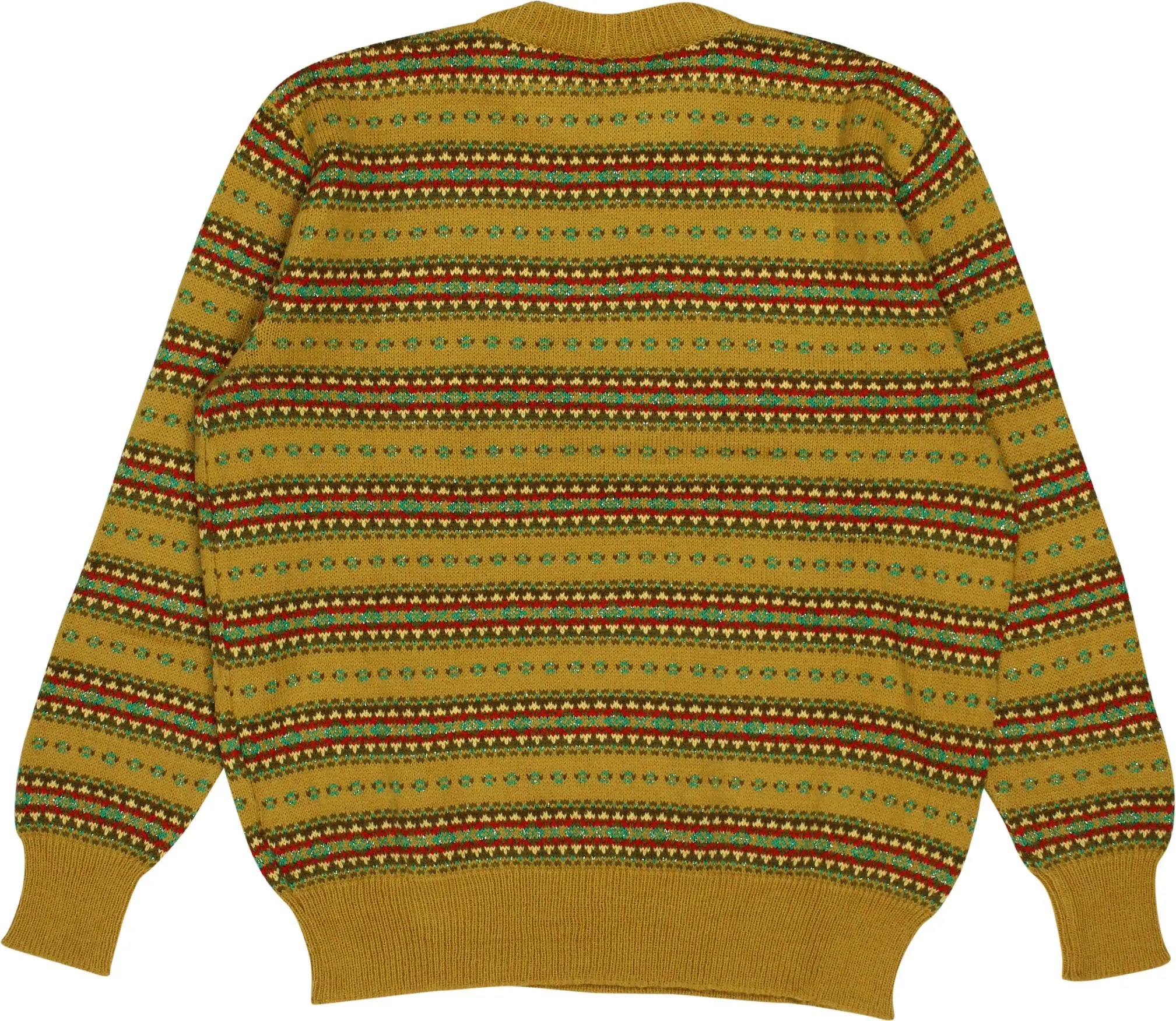 Unknown - Patterned Knitted Jumper- ThriftTale.com - Vintage and second handclothing