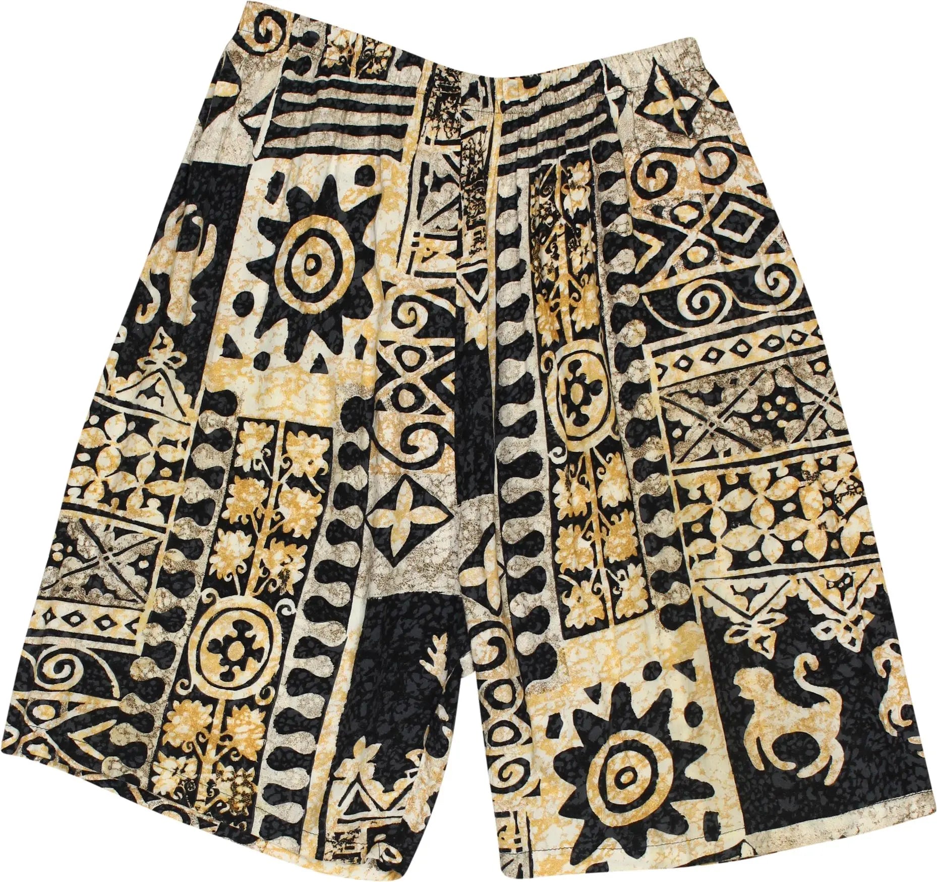 Unknown - Patterned Shorts- ThriftTale.com - Vintage and second handclothing