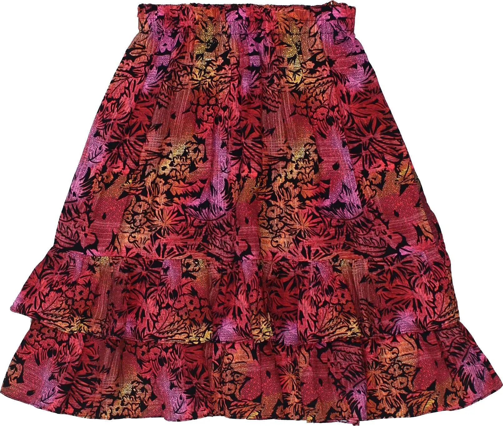 Unknown - Printed Skirt- ThriftTale.com - Vintage and second handclothing