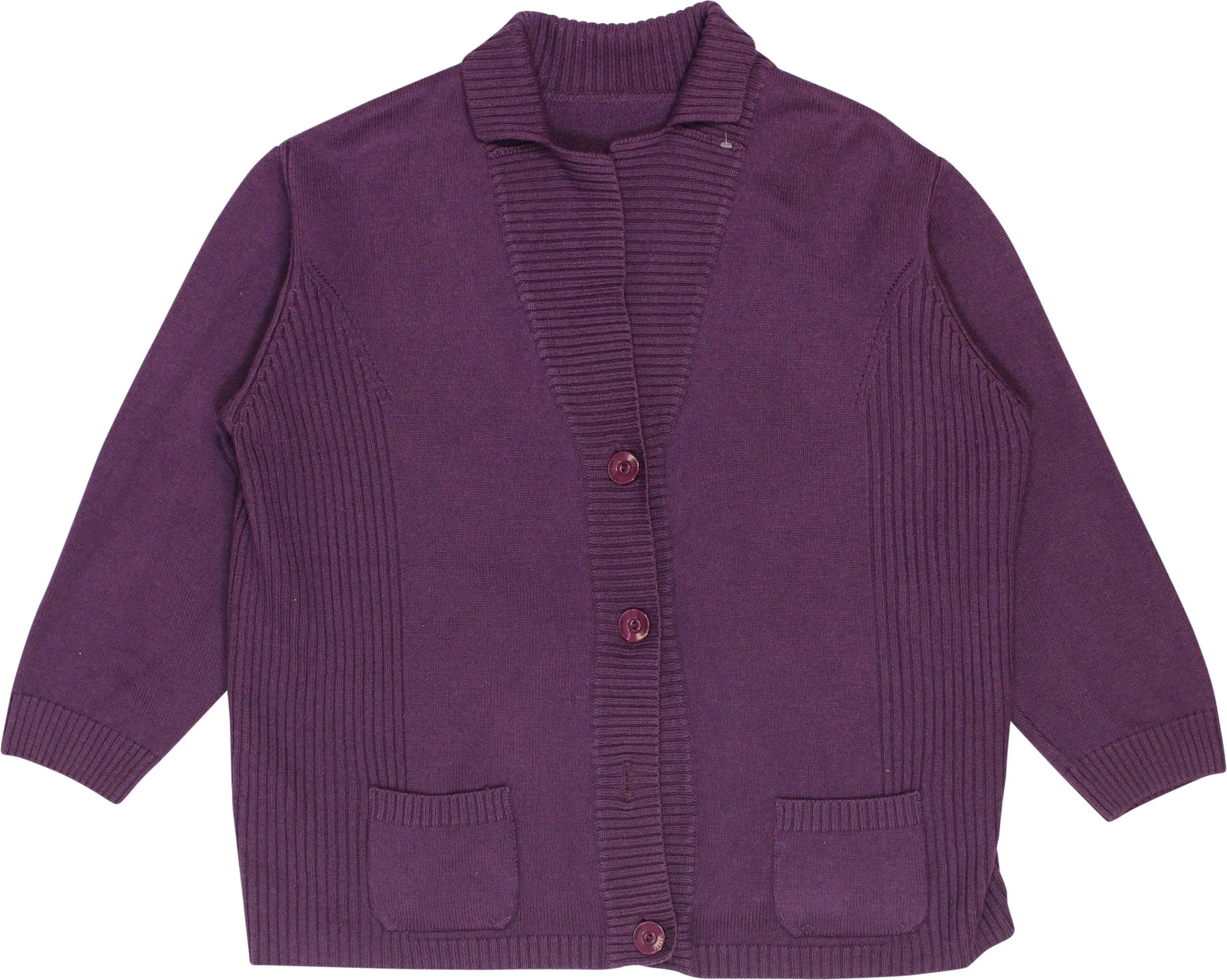 Unknown - Purple Cardigan- ThriftTale.com - Vintage and second handclothing