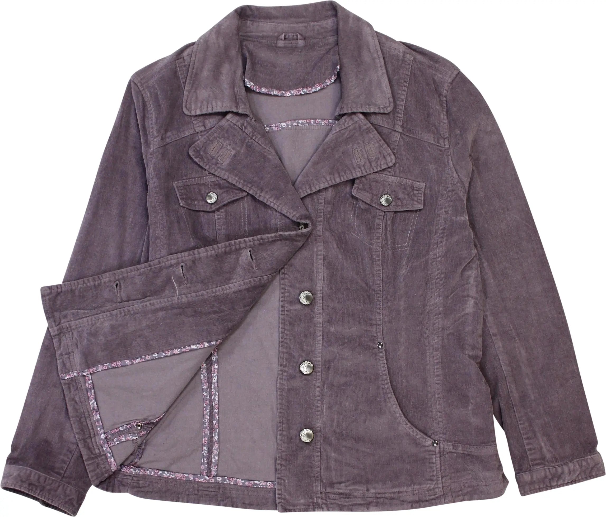 Unknown - Purple Corduroy Jacket- ThriftTale.com - Vintage and second handclothing