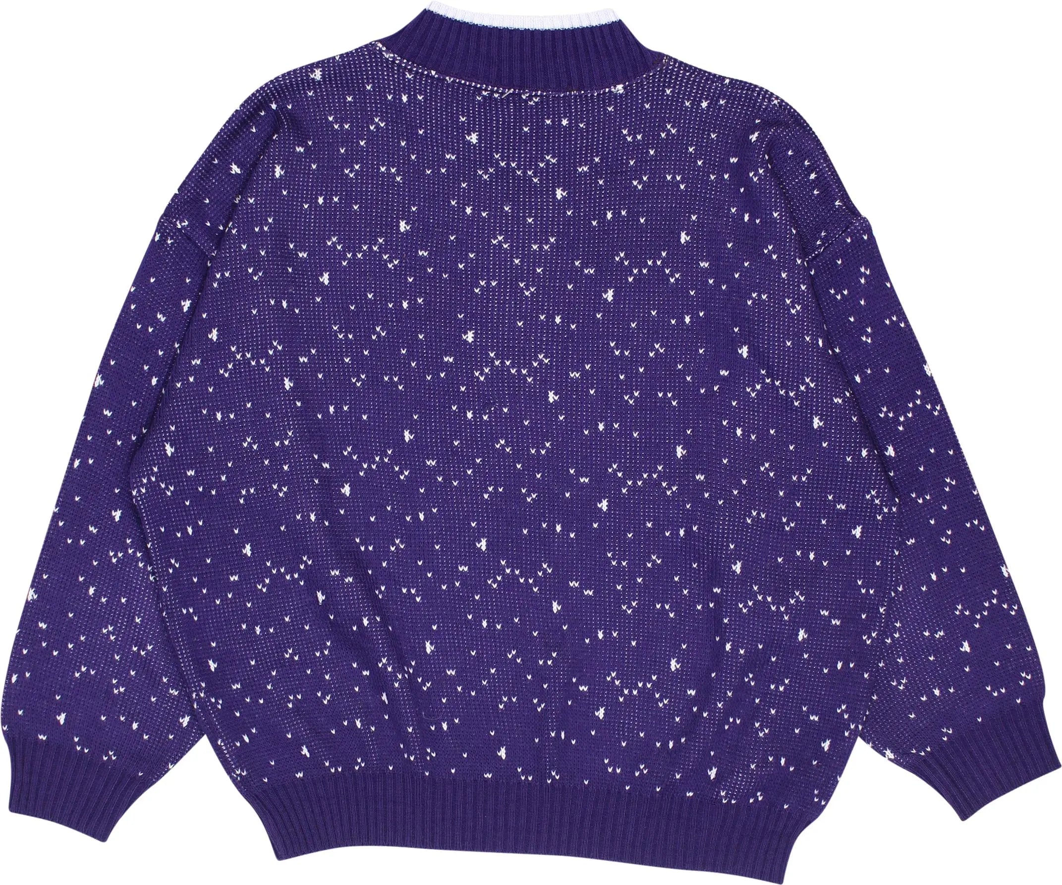Unknown - Purple Knitted Jumper- ThriftTale.com - Vintage and second handclothing