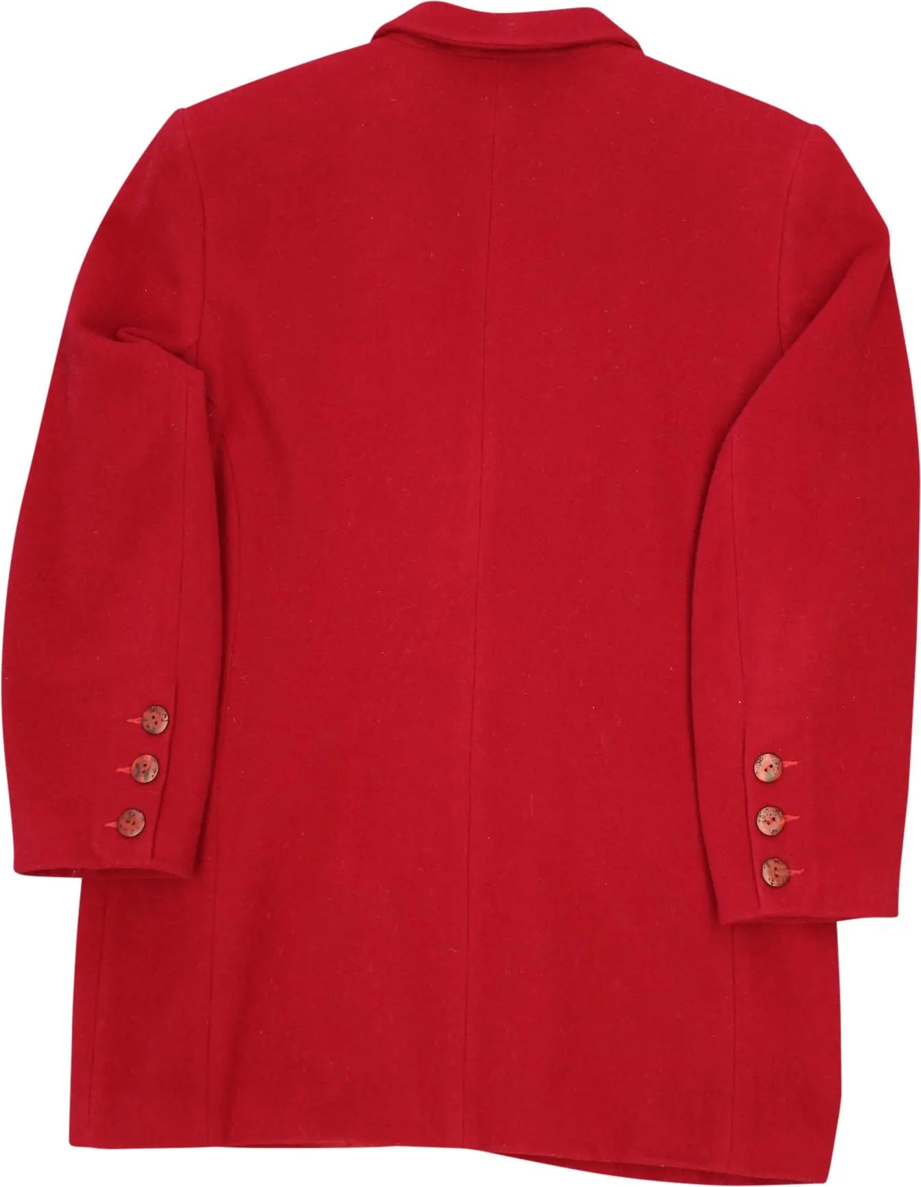 Unknown - Red Cashmere Coat- ThriftTale.com - Vintage and second handclothing