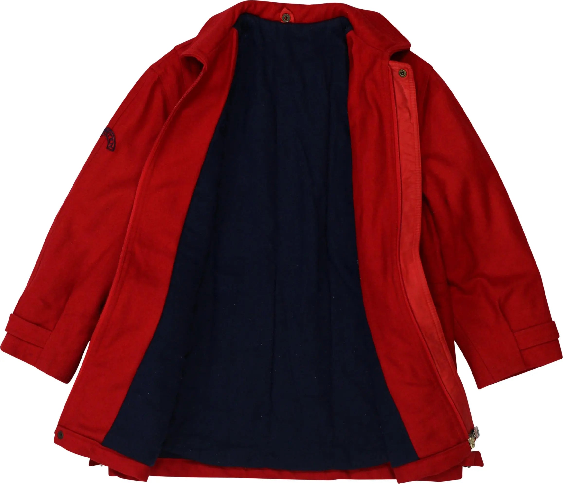 Unknown - Red Coat- ThriftTale.com - Vintage and second handclothing