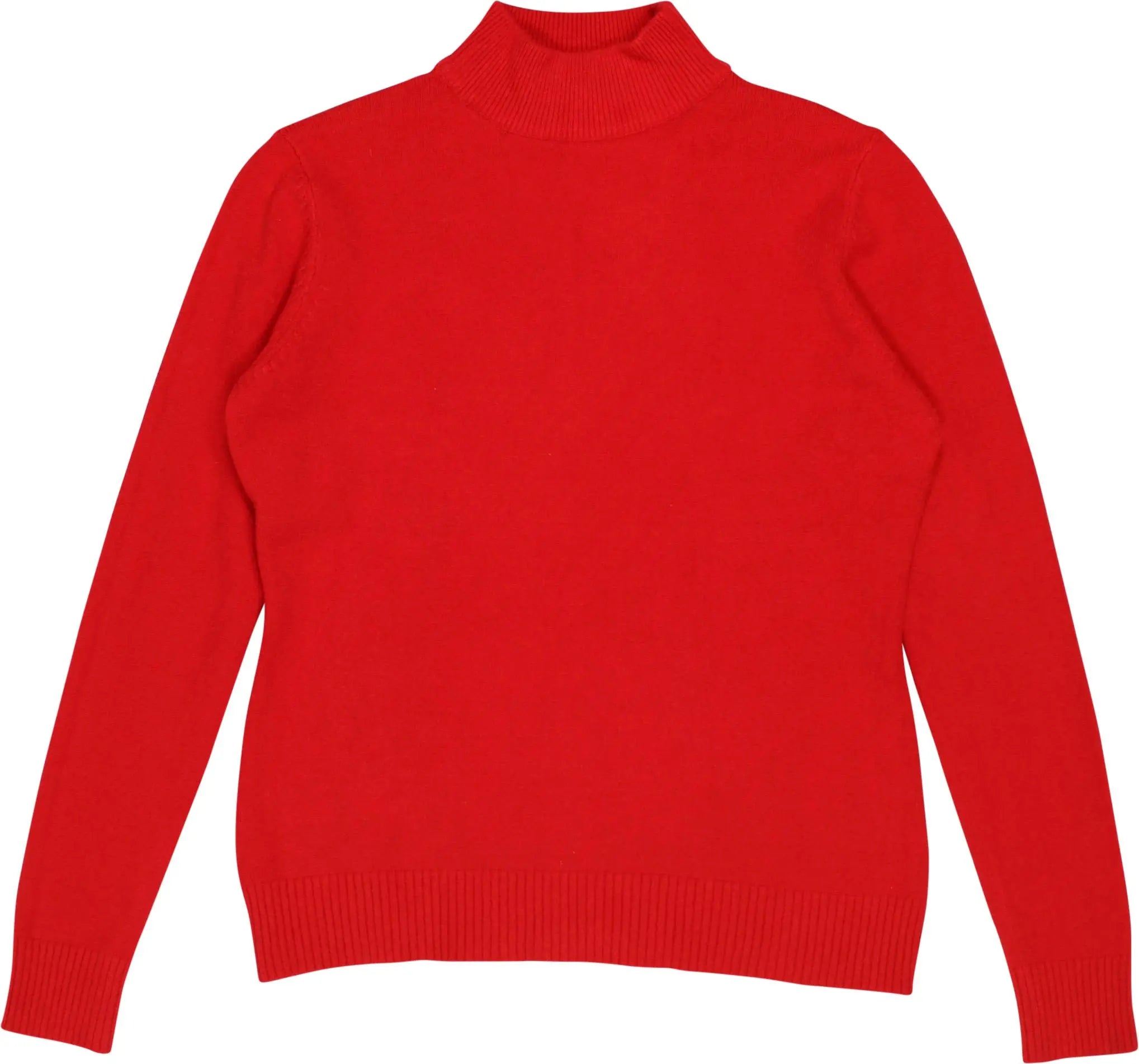 Unknown - Red Turtleneck Jumper- ThriftTale.com - Vintage and second handclothing