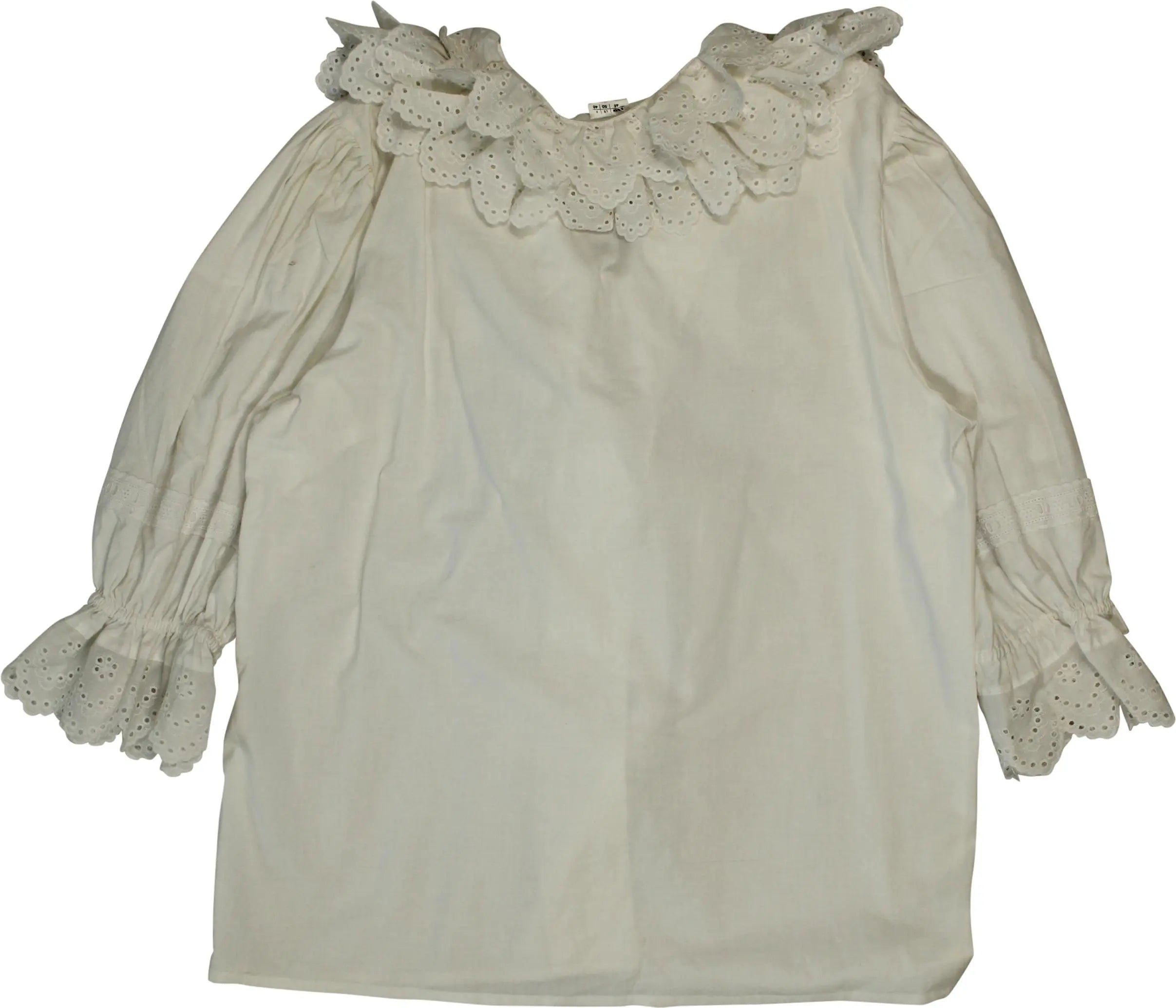 Unknown - Ruffle Blouse- ThriftTale.com - Vintage and second handclothing