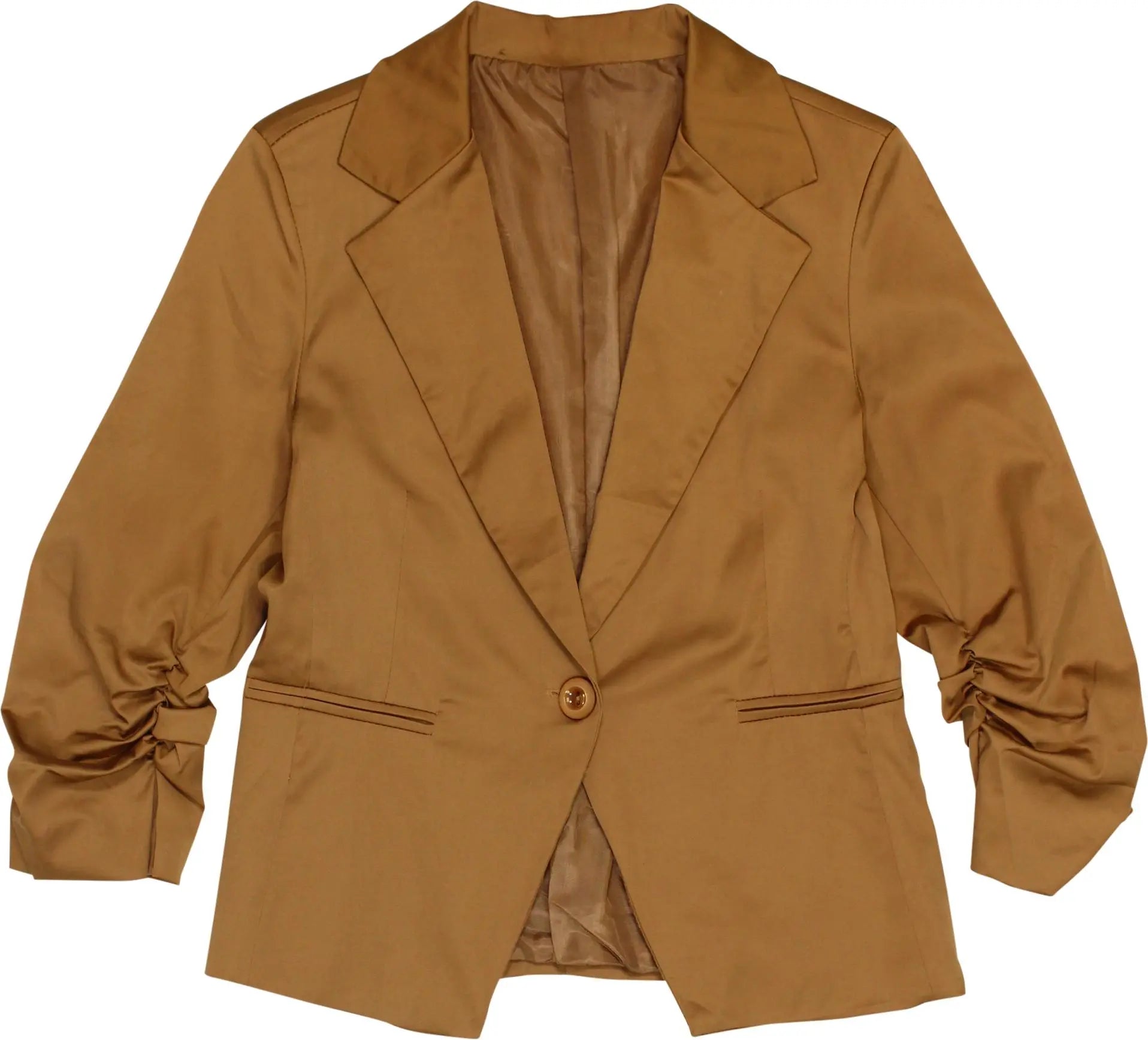 Unknown - Satin Blazer- ThriftTale.com - Vintage and second handclothing