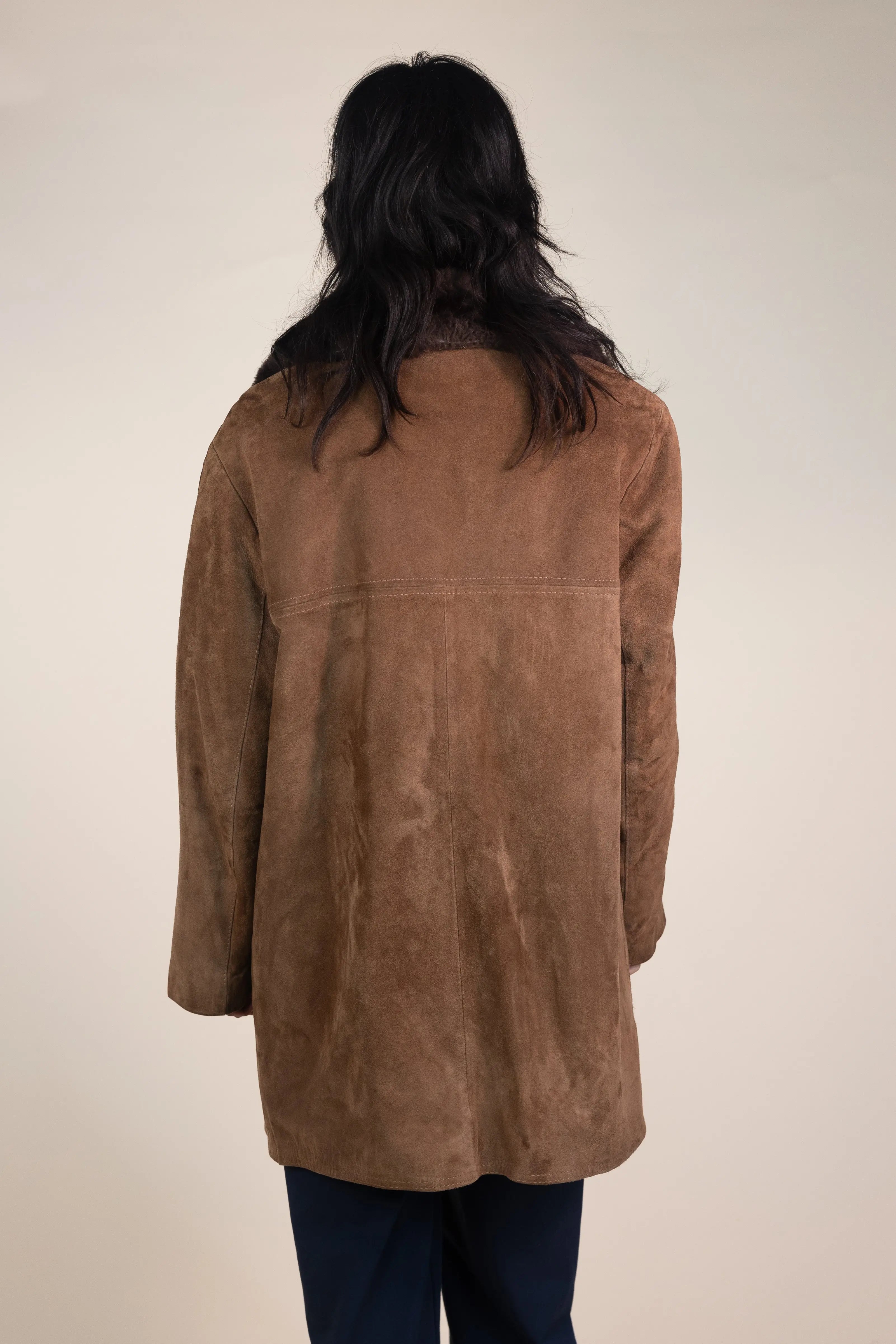 Unknown - Shearling Coat- ThriftTale.com - Vintage and second handclothing