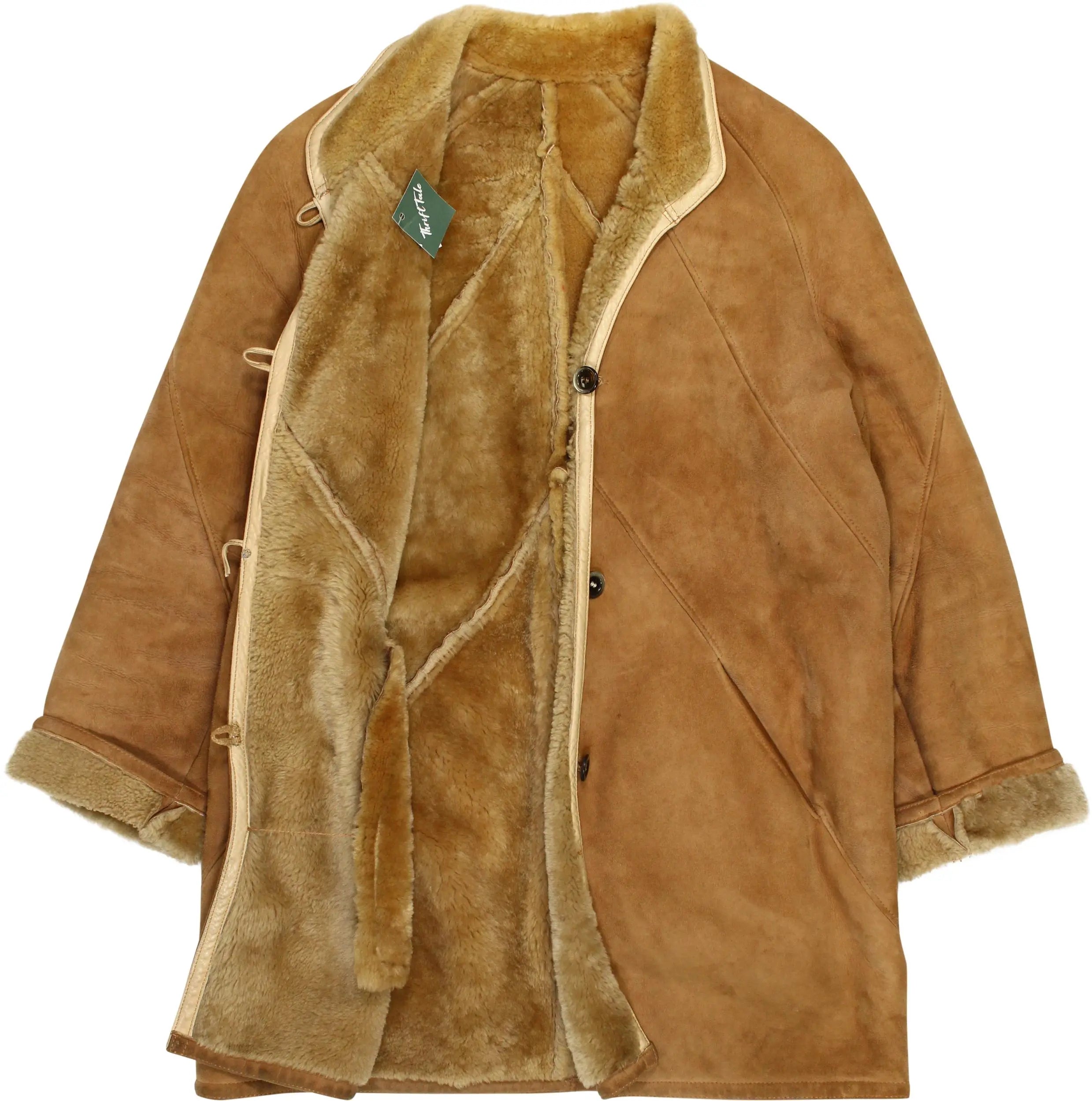 Unknown - Shearling Coat- ThriftTale.com - Vintage and second handclothing