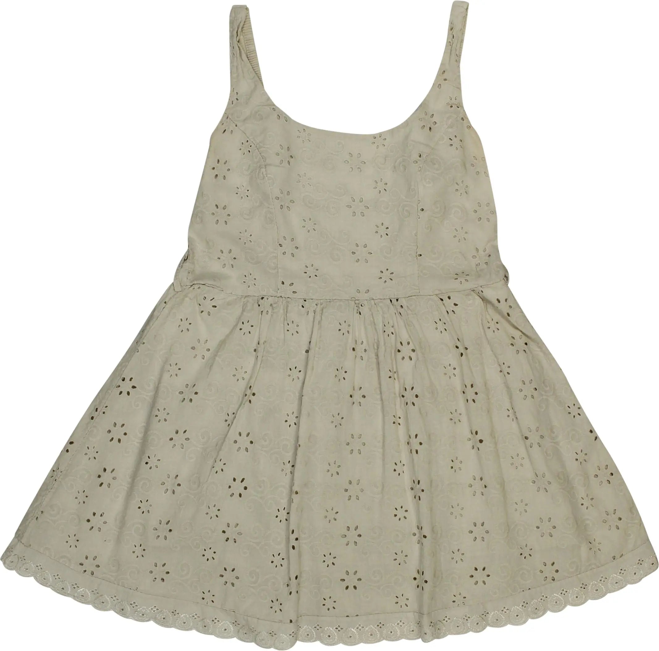 Unknown - Short Dress with Embroided Details- ThriftTale.com - Vintage and second handclothing