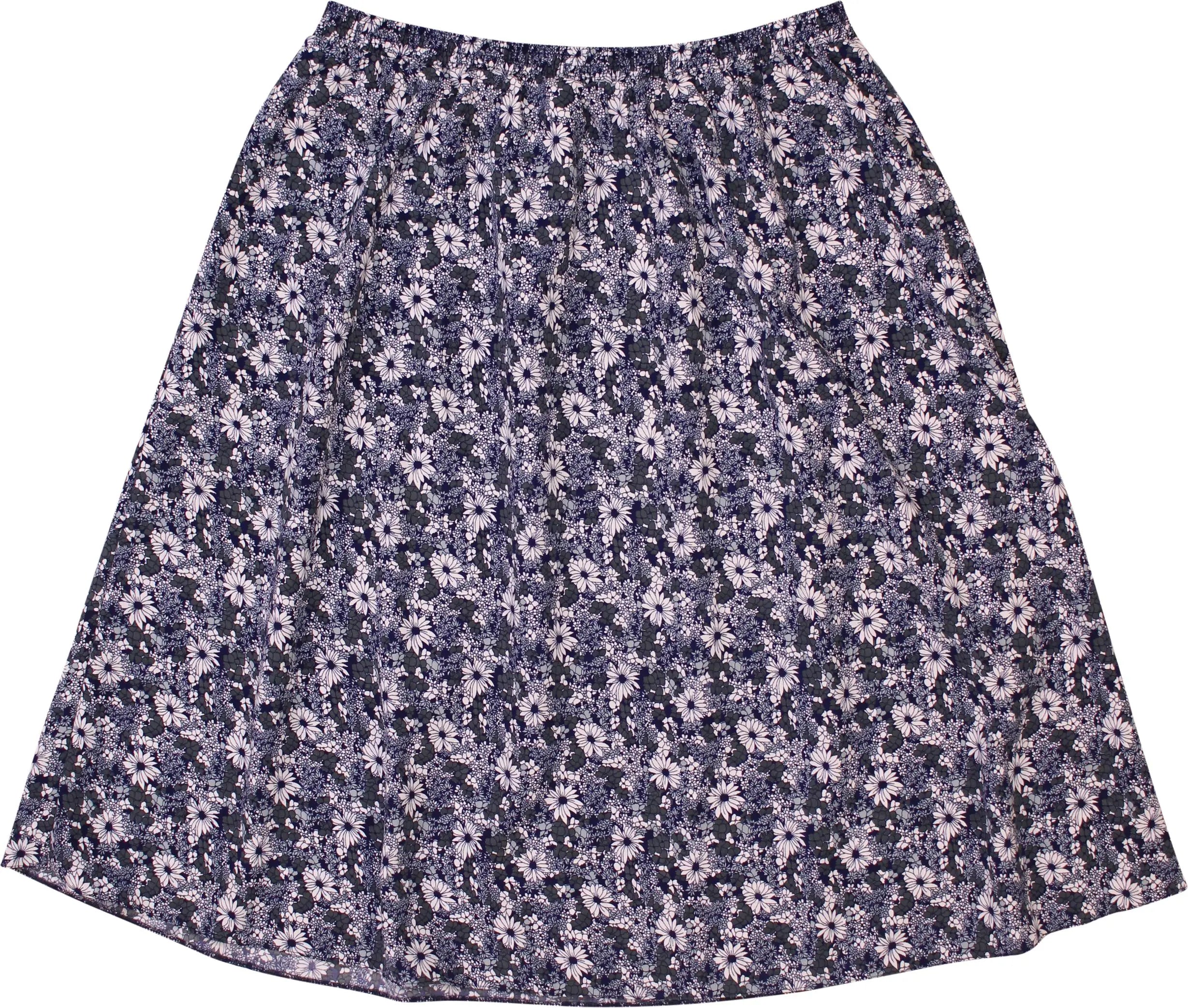 Unknown - Skirt with Floral Print- ThriftTale.com - Vintage and second handclothing
