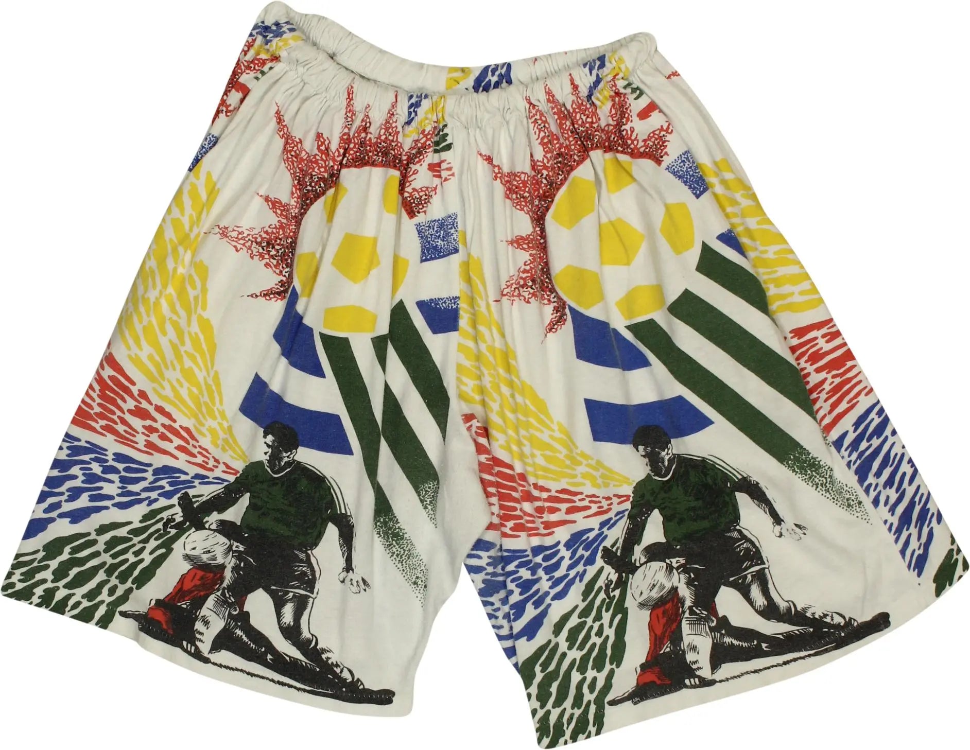 Unknown - Soccer Print Shorts- ThriftTale.com - Vintage and second handclothing