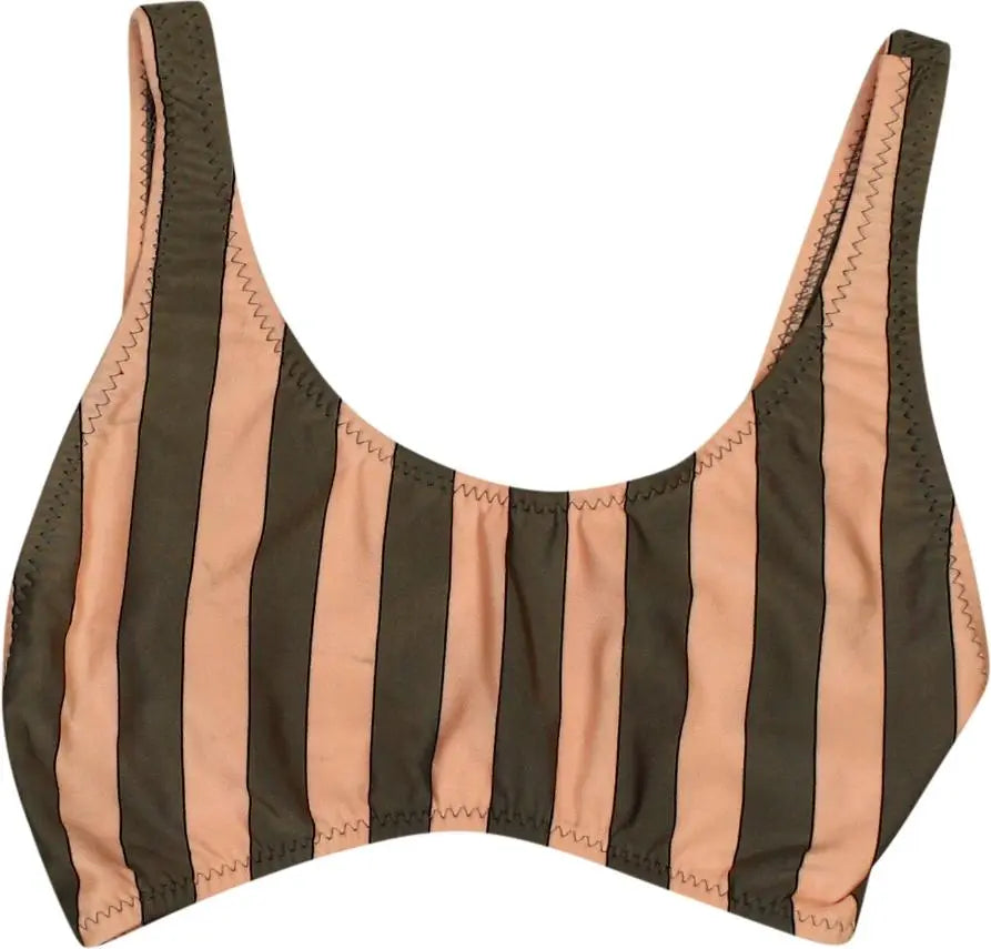 Unknown - Striped Bikini Top- ThriftTale.com - Vintage and second handclothing
