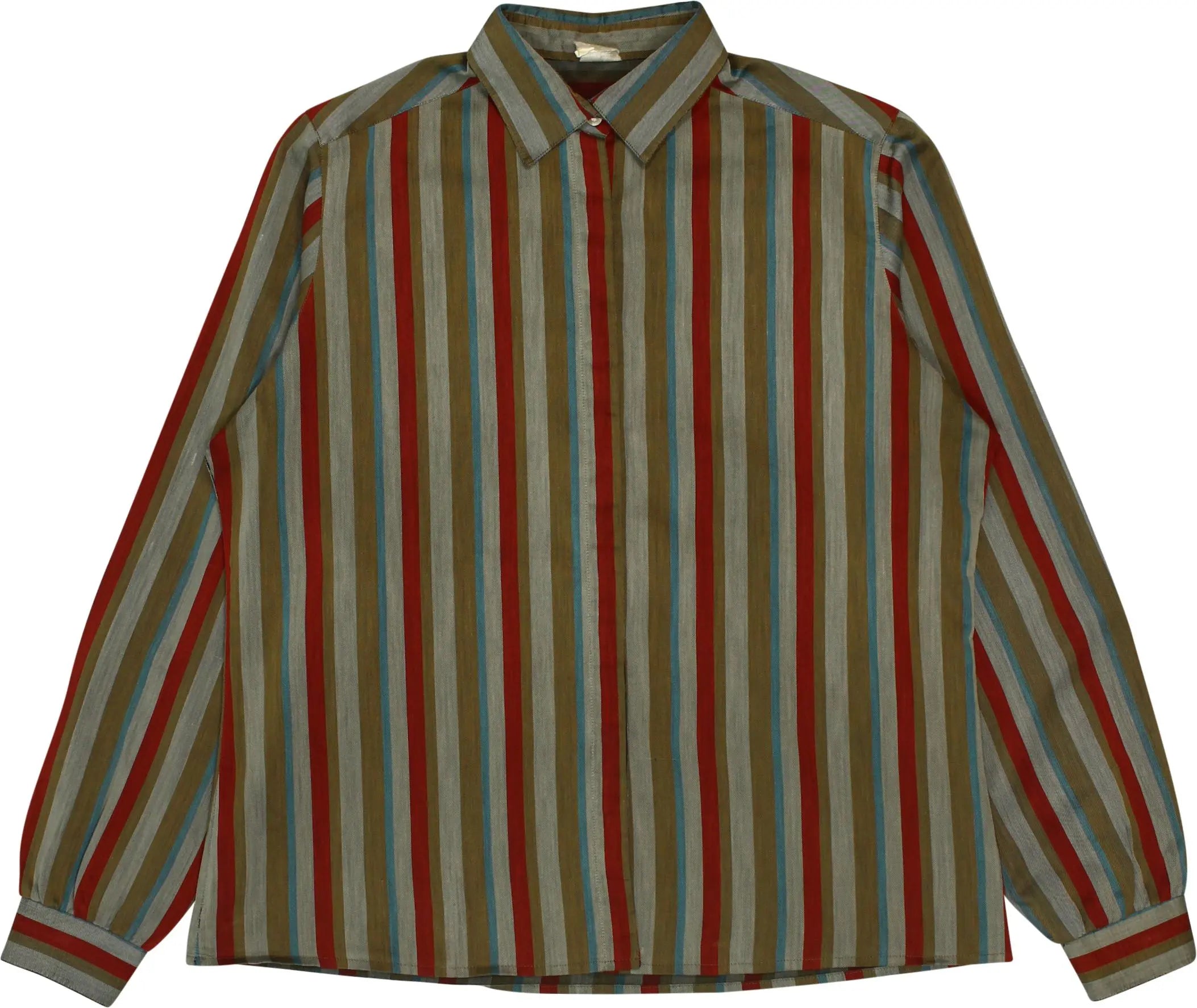 Unknown - Striped Blouse- ThriftTale.com - Vintage and second handclothing