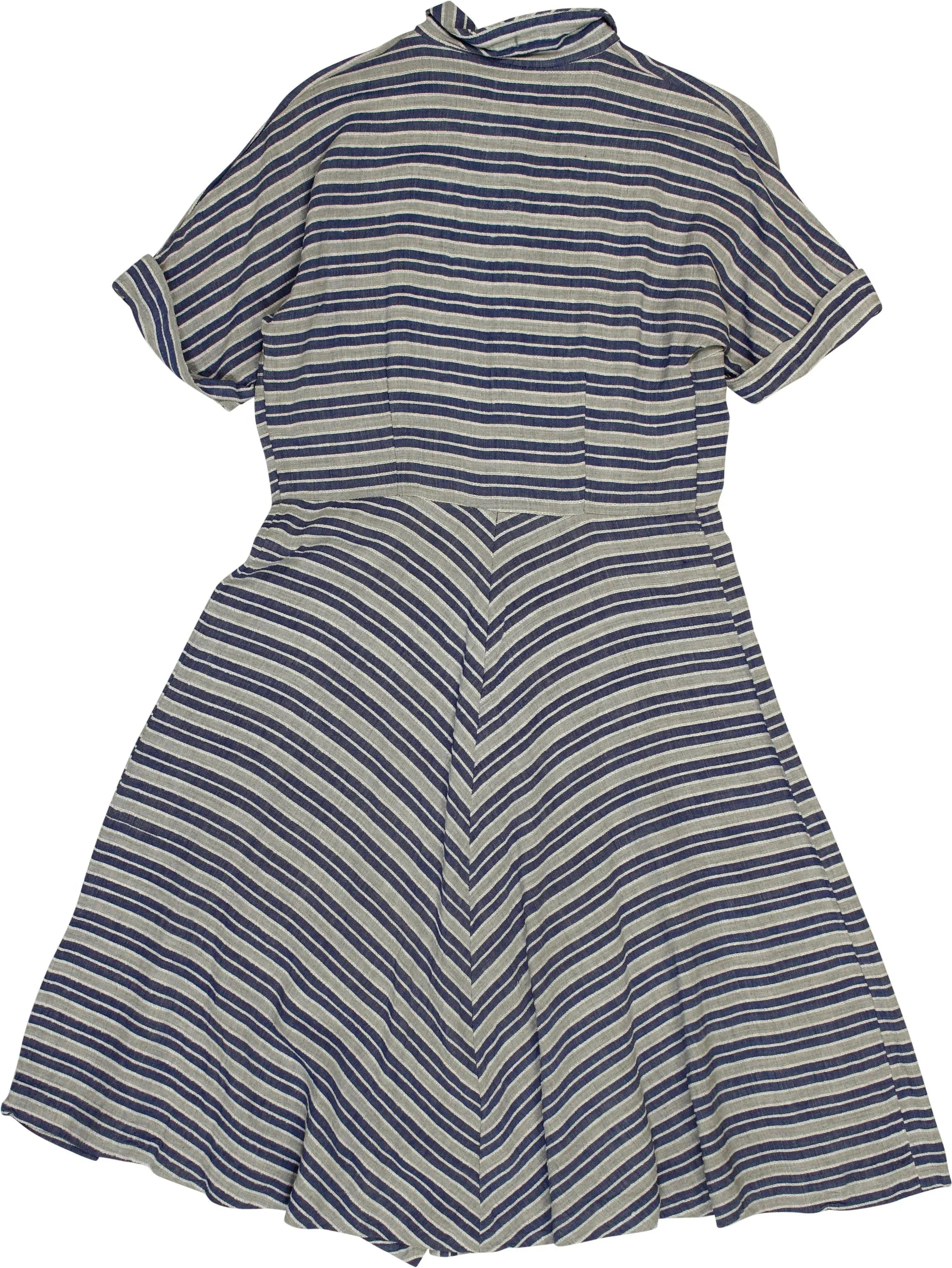 Unknown - Striped Dress- ThriftTale.com - Vintage and second handclothing