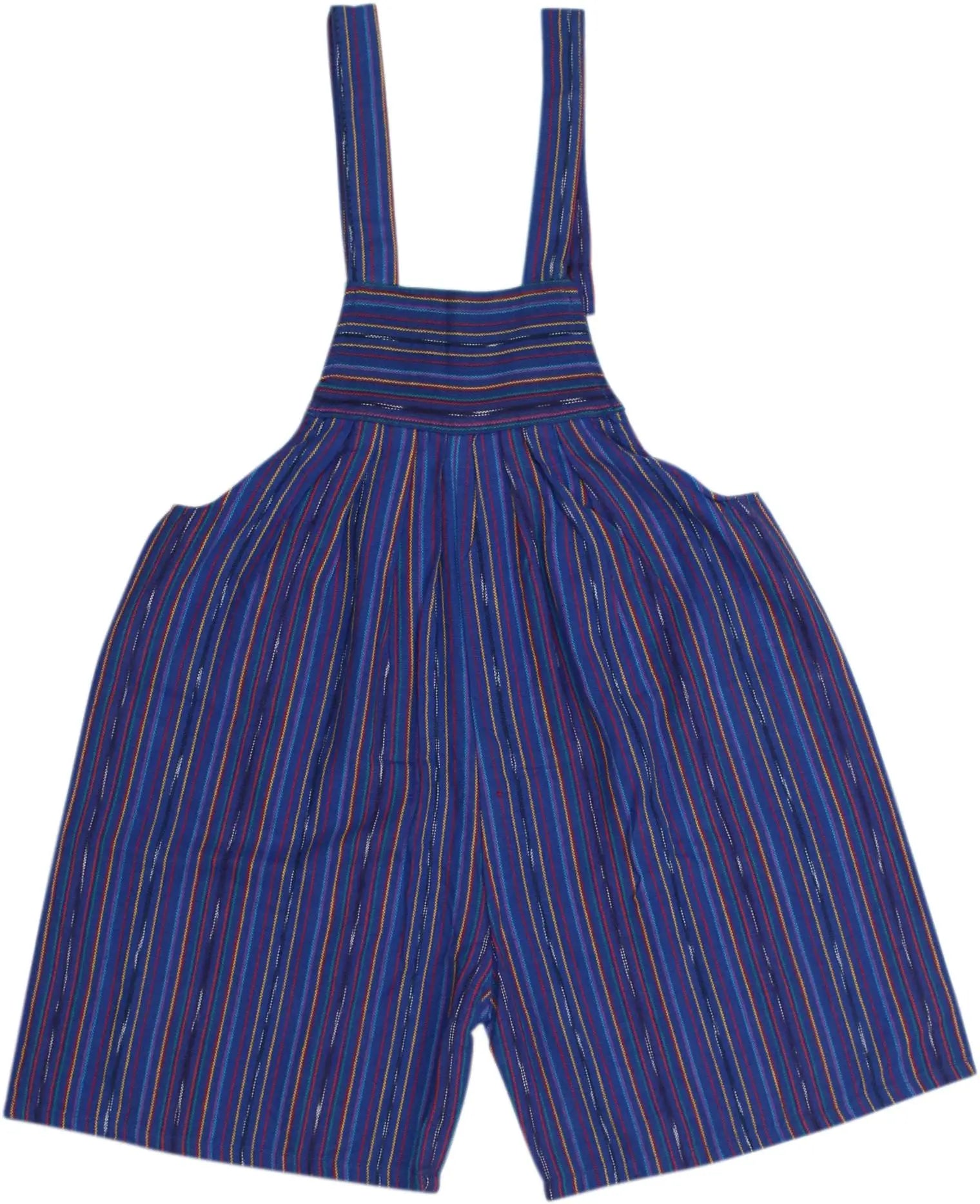 Unknown - Striped Dungarees- ThriftTale.com - Vintage and second handclothing