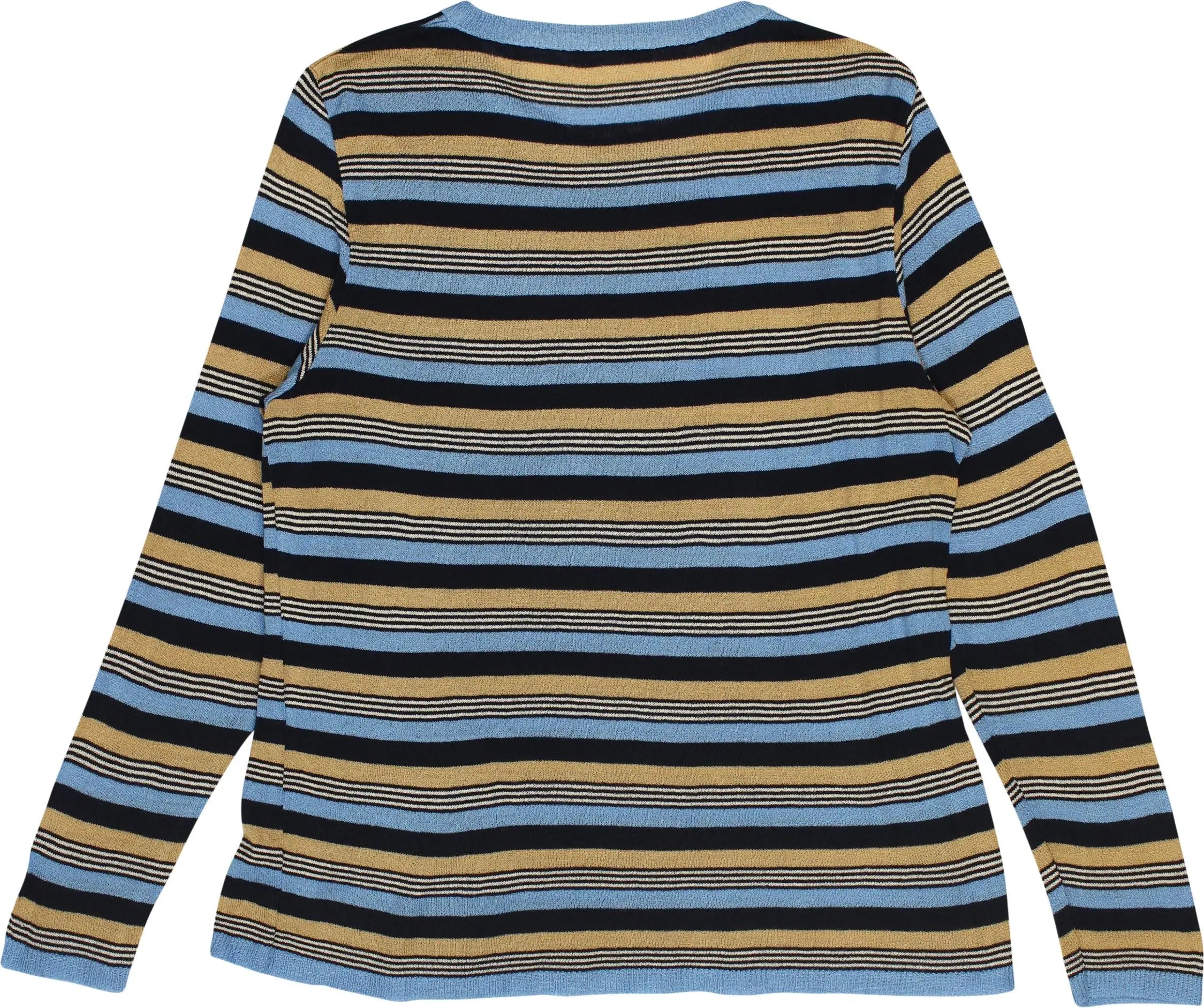 Unknown - Striped Long Sleeve Knitted Top- ThriftTale.com - Vintage and second handclothing