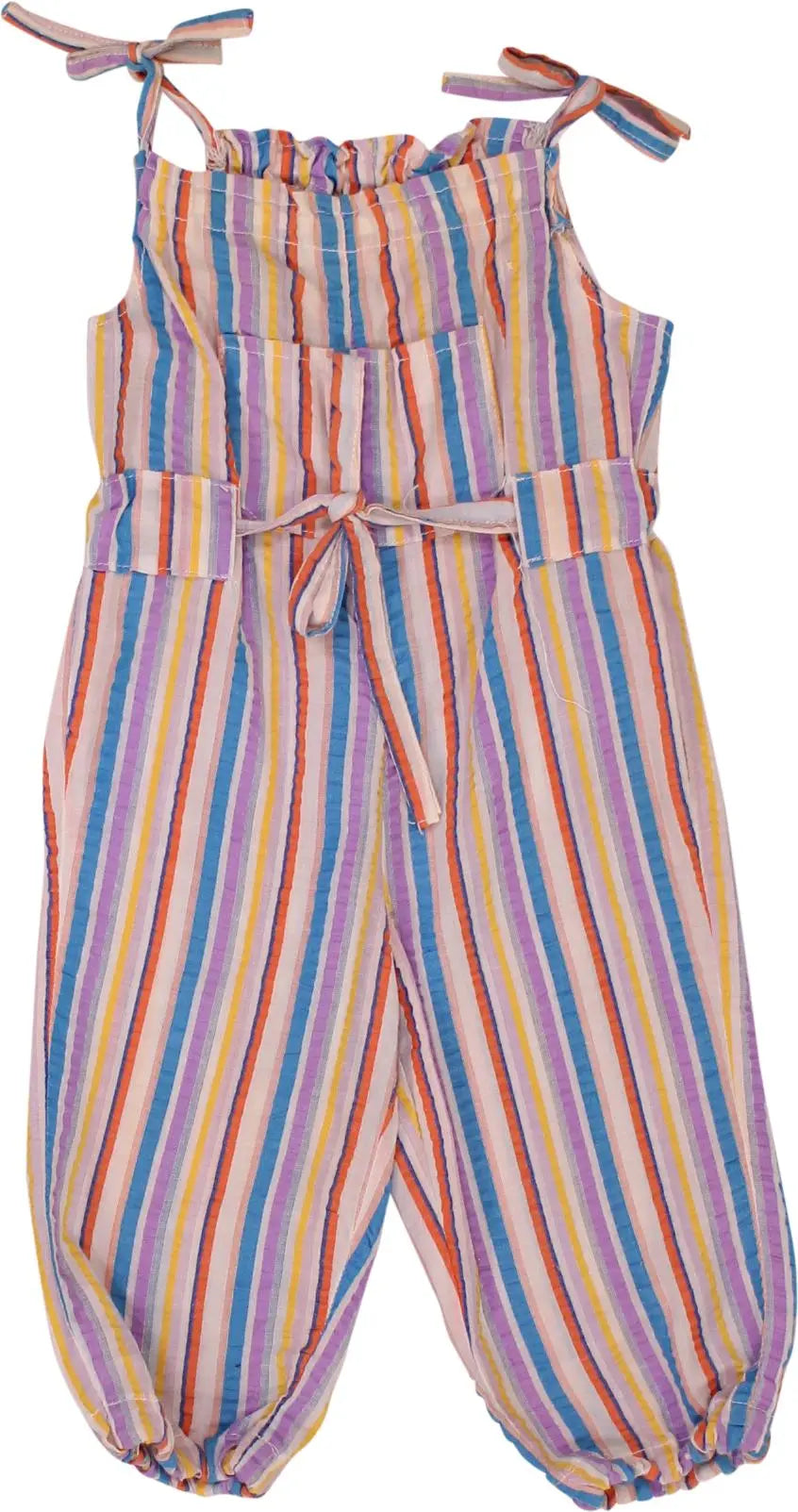 Unknown - Striped Playsuit- ThriftTale.com - Vintage and second handclothing
