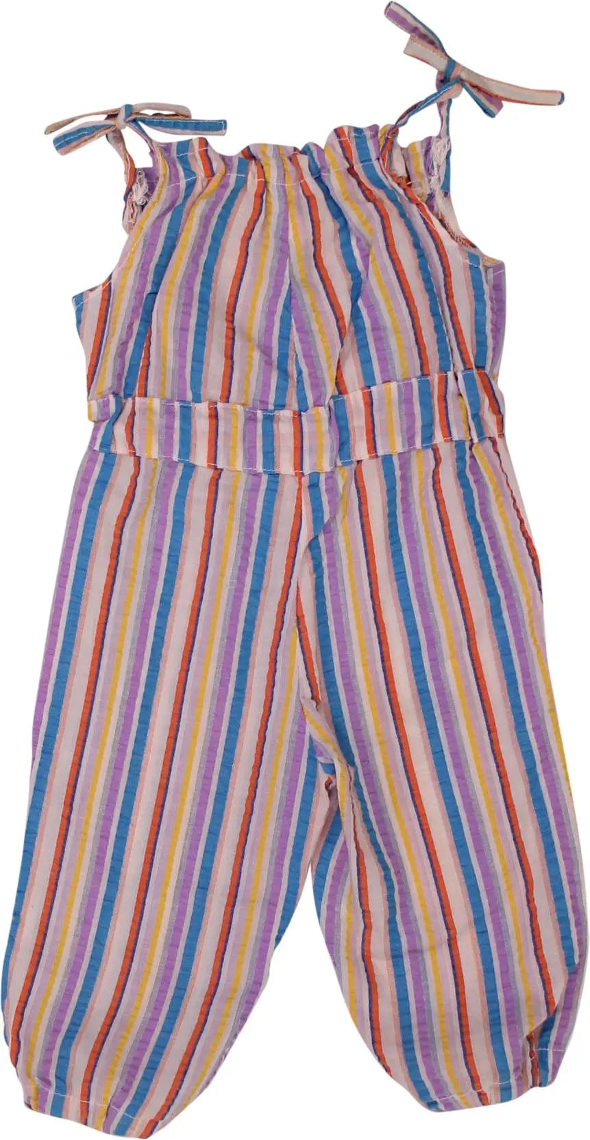 Unknown - Striped Playsuit- ThriftTale.com - Vintage and second handclothing