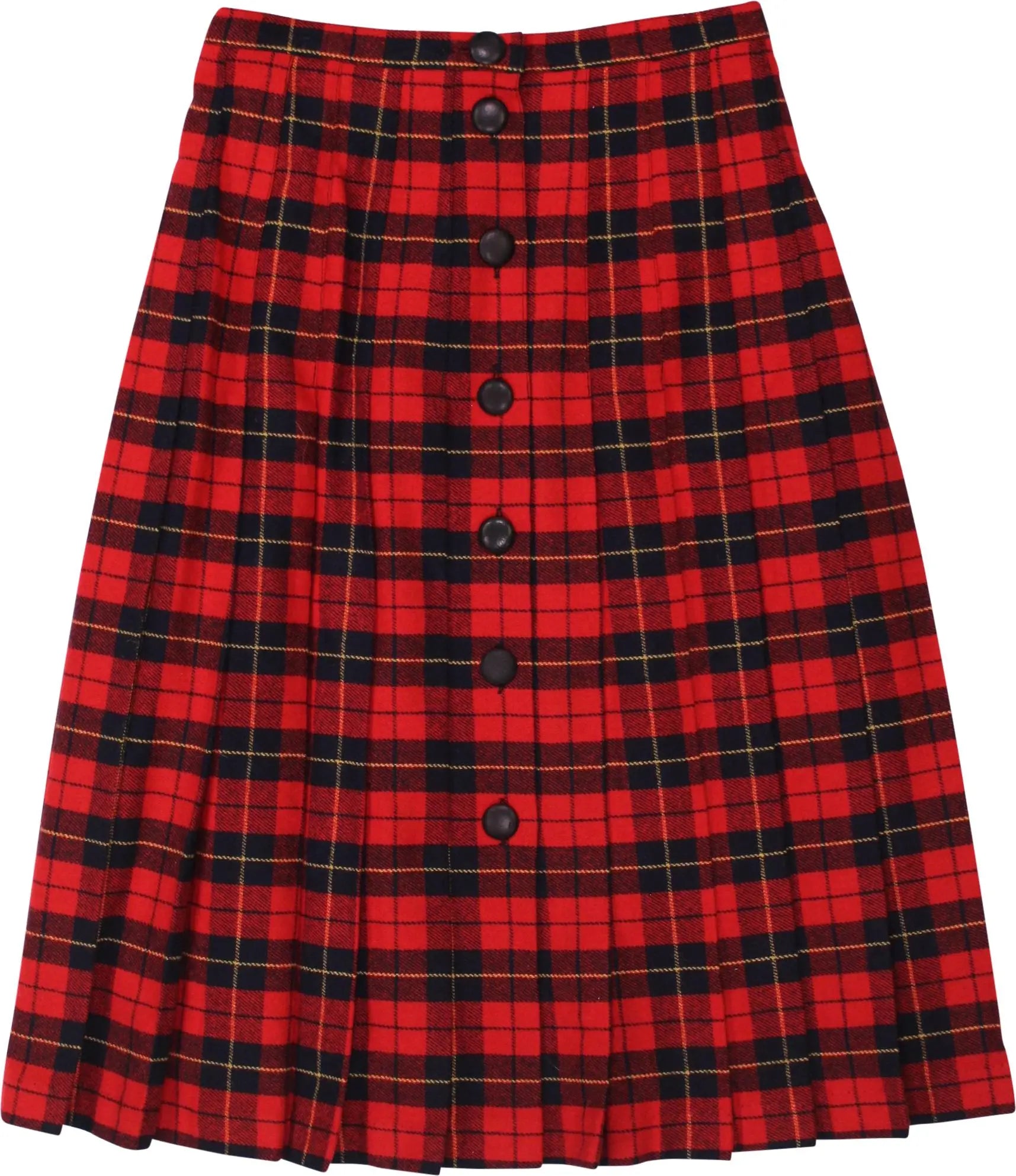 Unknown - Tartan Pleated Skirt- ThriftTale.com - Vintage and second handclothing