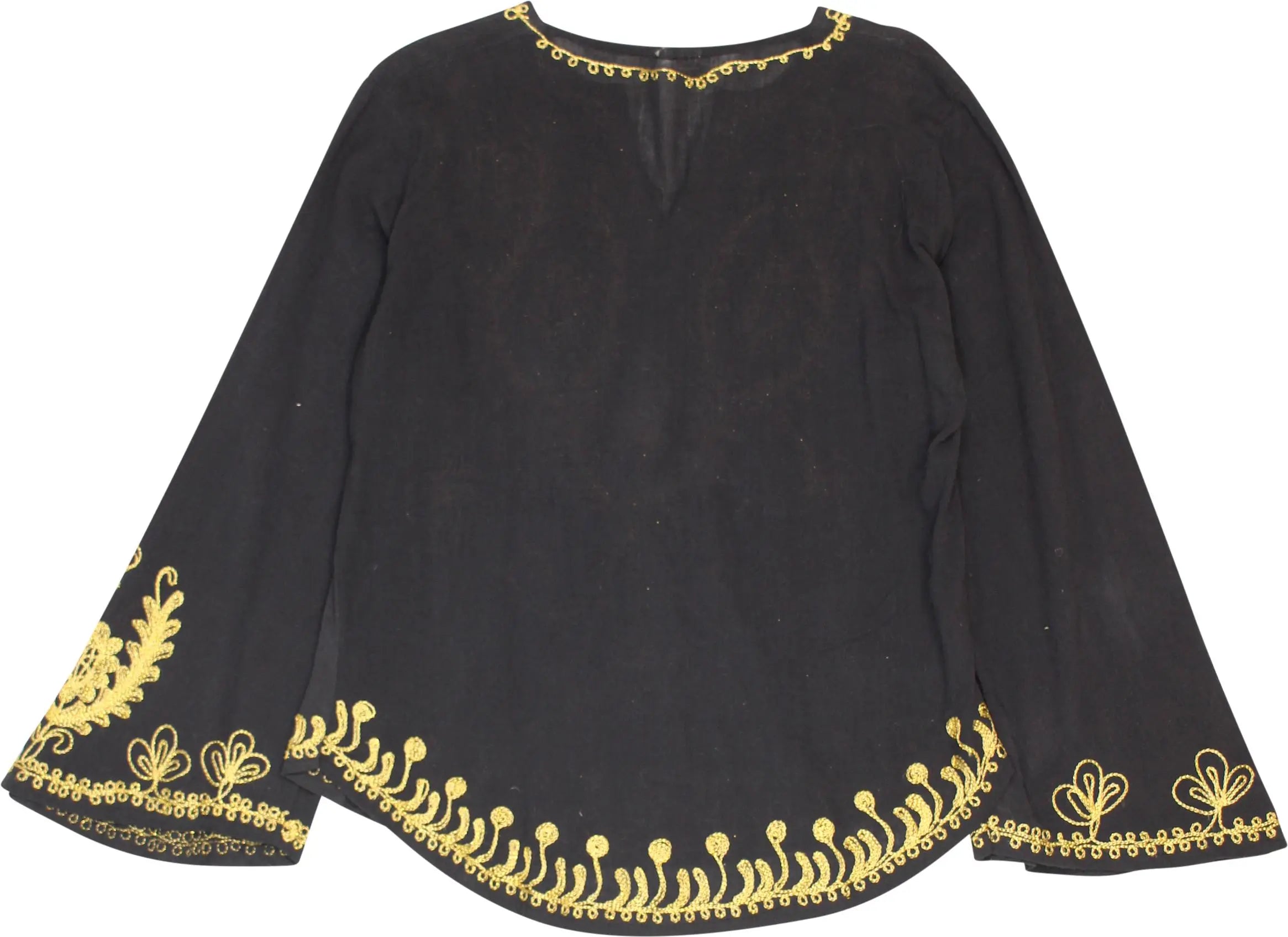 Unknown - Top with Embroided Details- ThriftTale.com - Vintage and second handclothing