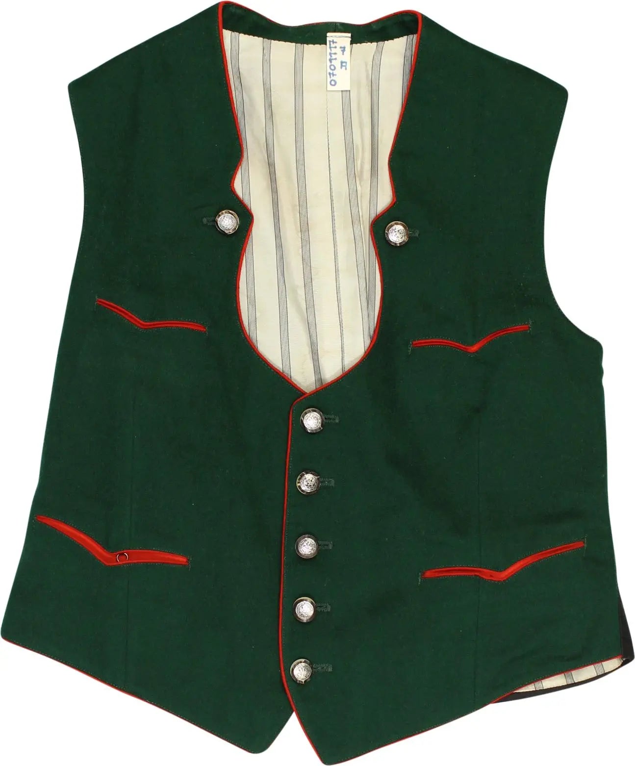Unknown - Trachten Waistcoat- ThriftTale.com - Vintage and second handclothing