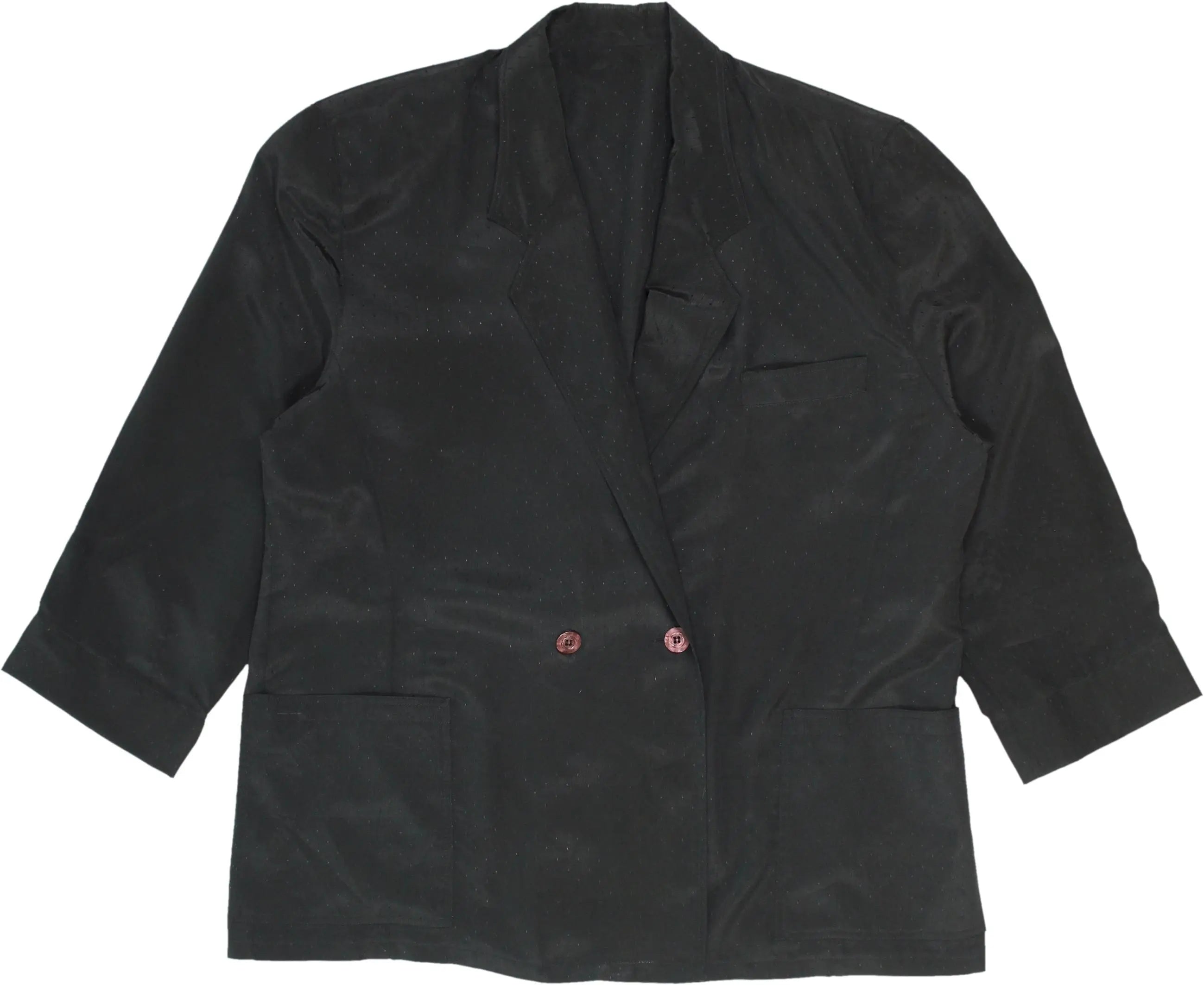 Unknown - Vintage Black Blazer- ThriftTale.com - Vintage and second handclothing
