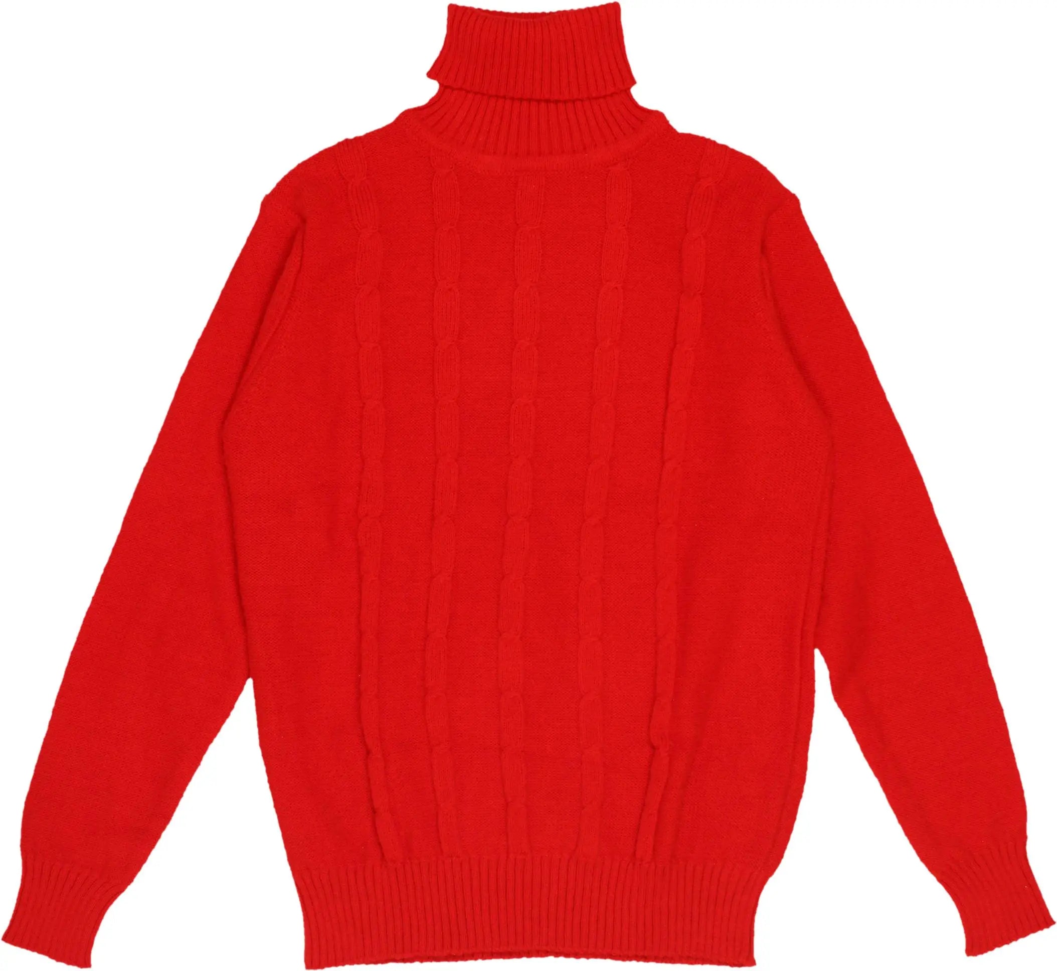 Unknown - Vintage Cable Knit Turtleneck Jumper- ThriftTale.com - Vintage and second handclothing