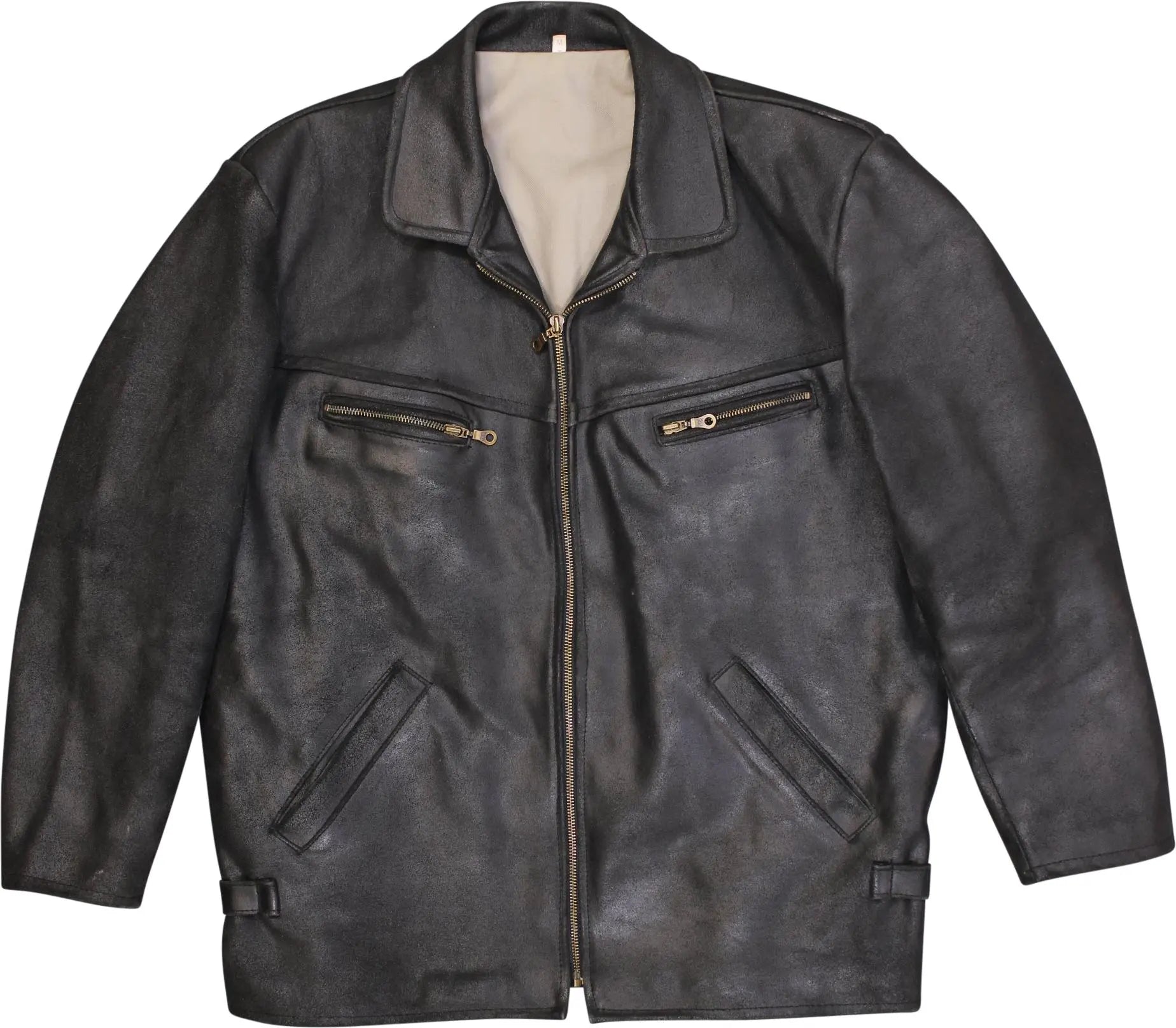 Unknown - Vintage Leather Jacket- ThriftTale.com - Vintage and second handclothing