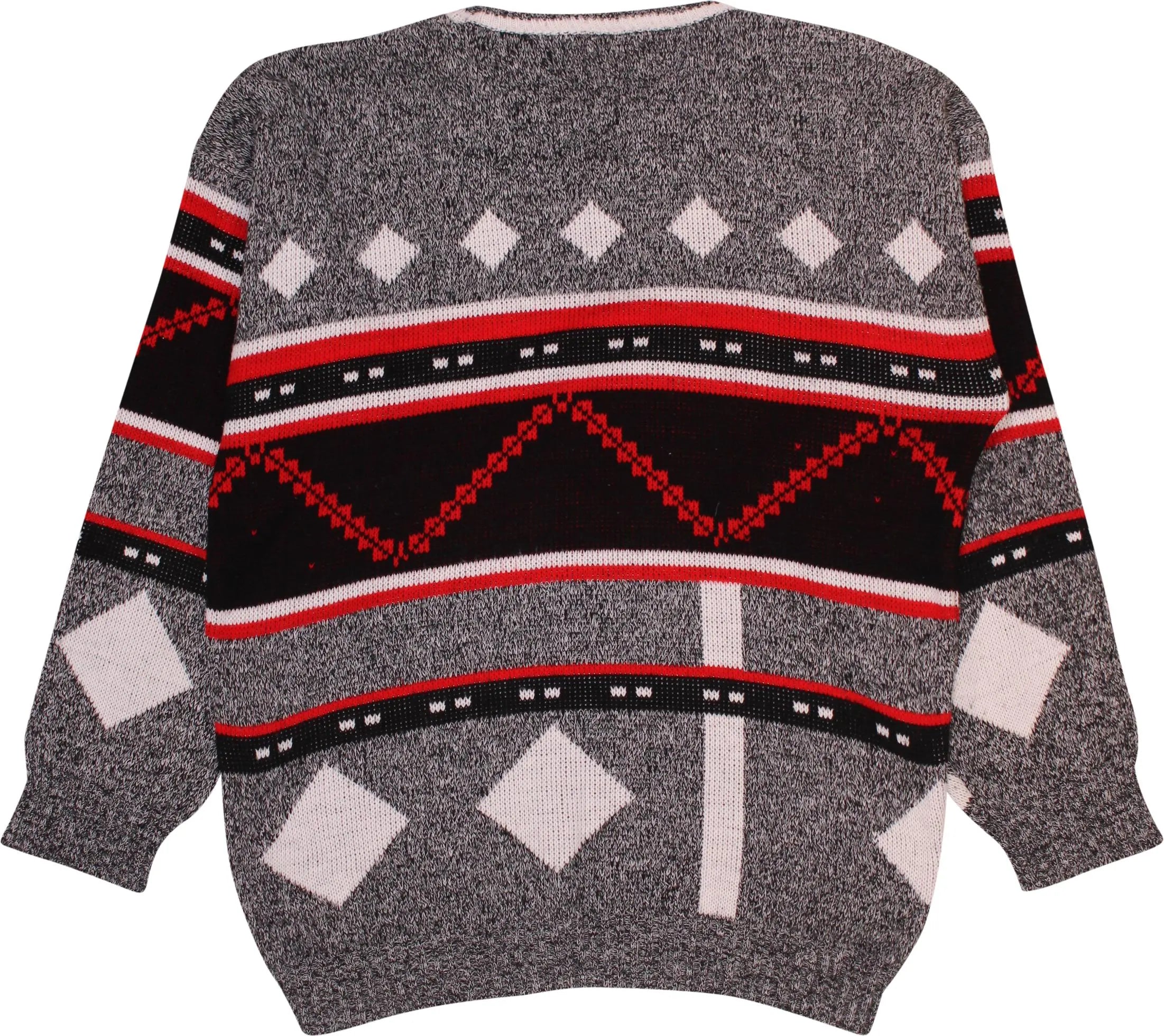 Unknown - Vintage Navajo Knitted Sweater- ThriftTale.com - Vintage and second handclothing
